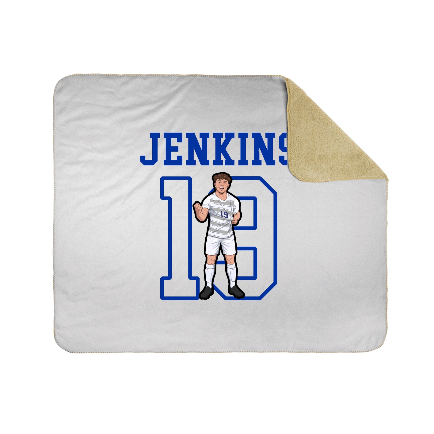 Throw Blanket — Shirsey in White