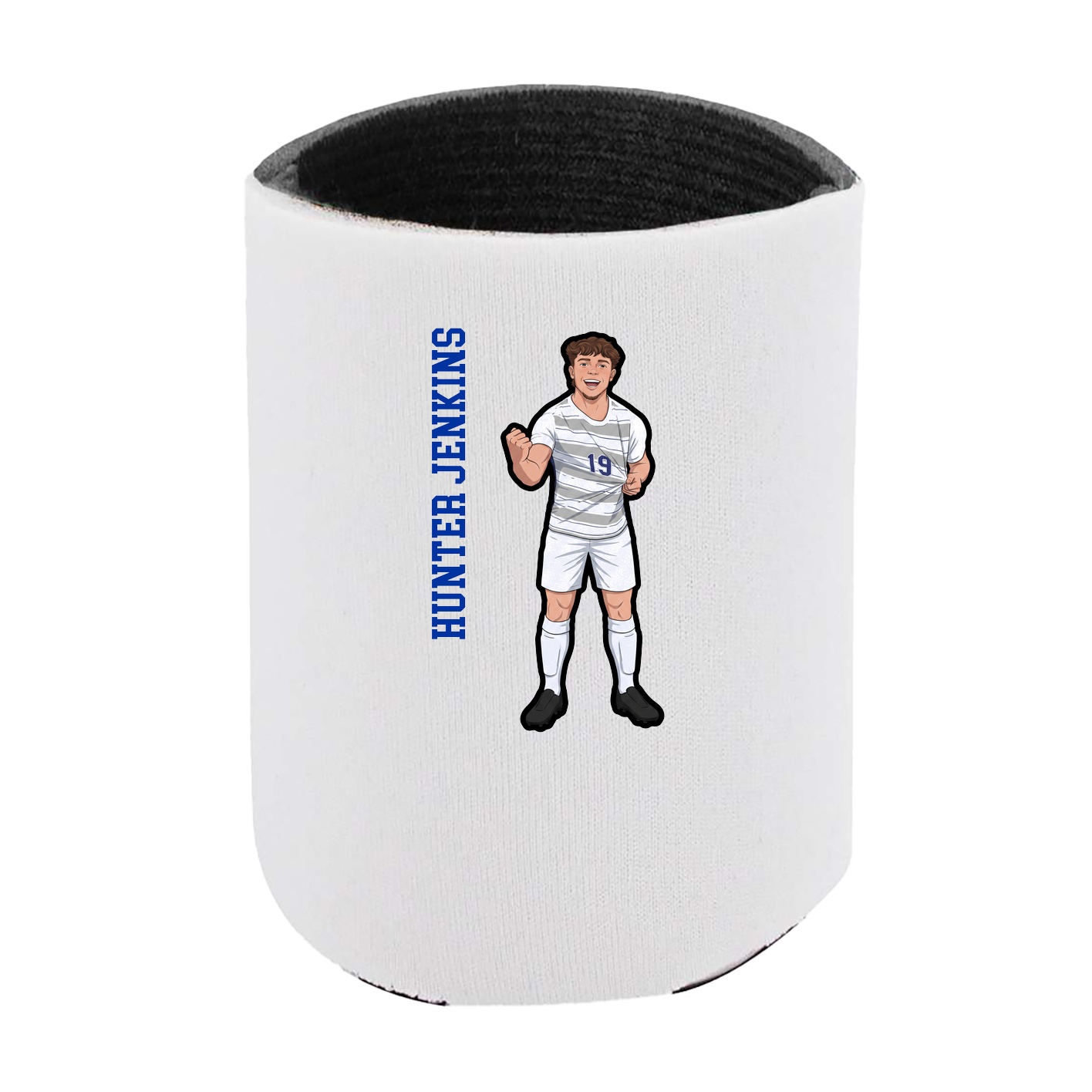 Can Holder — Name Vertical in White
