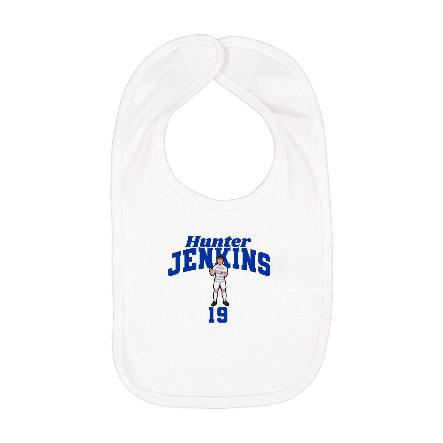 Infant Bib — Signature Arch in White