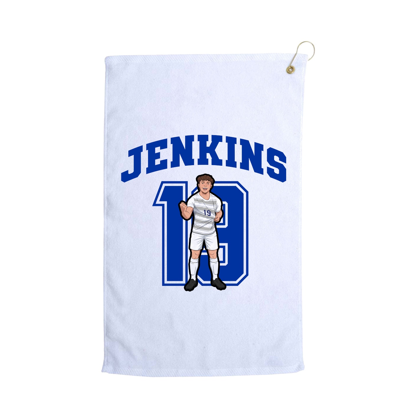 Golf Towel — Number in White