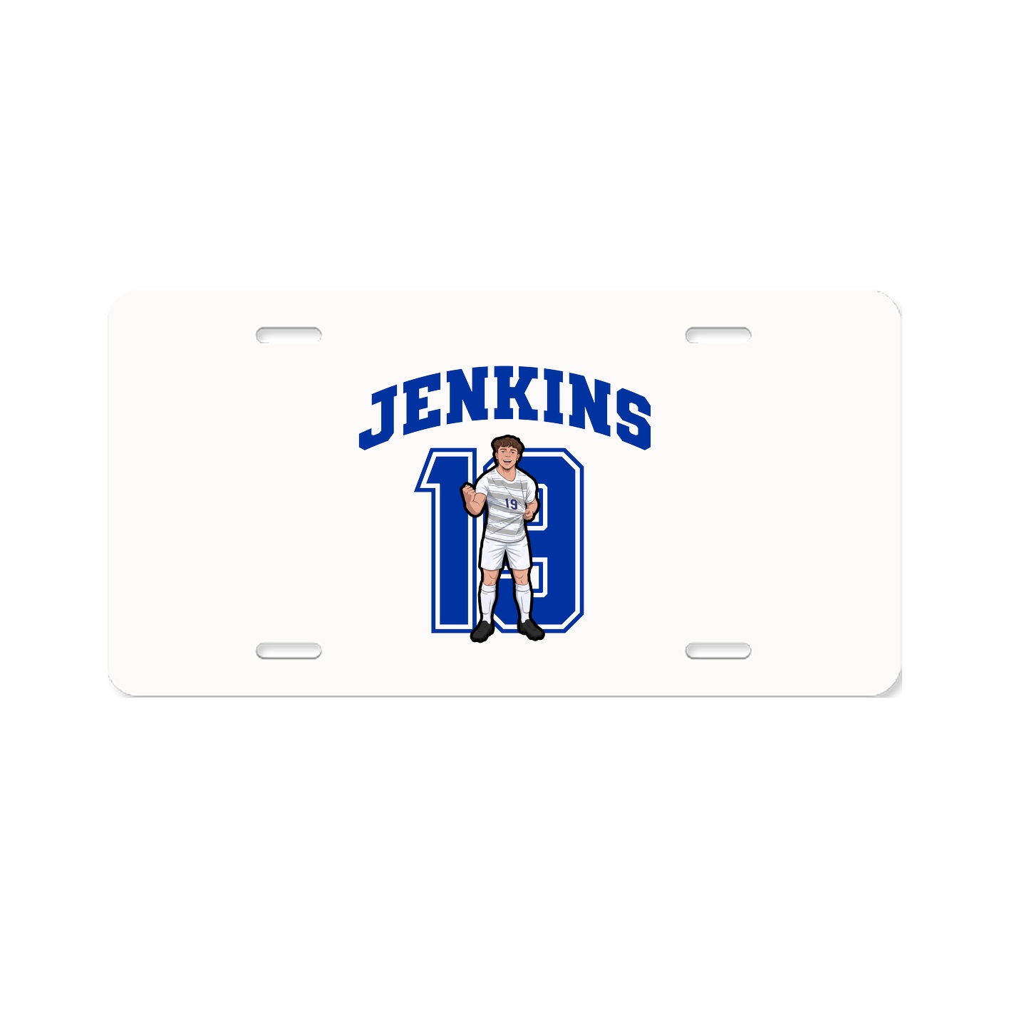 License Plate — Number in Classic