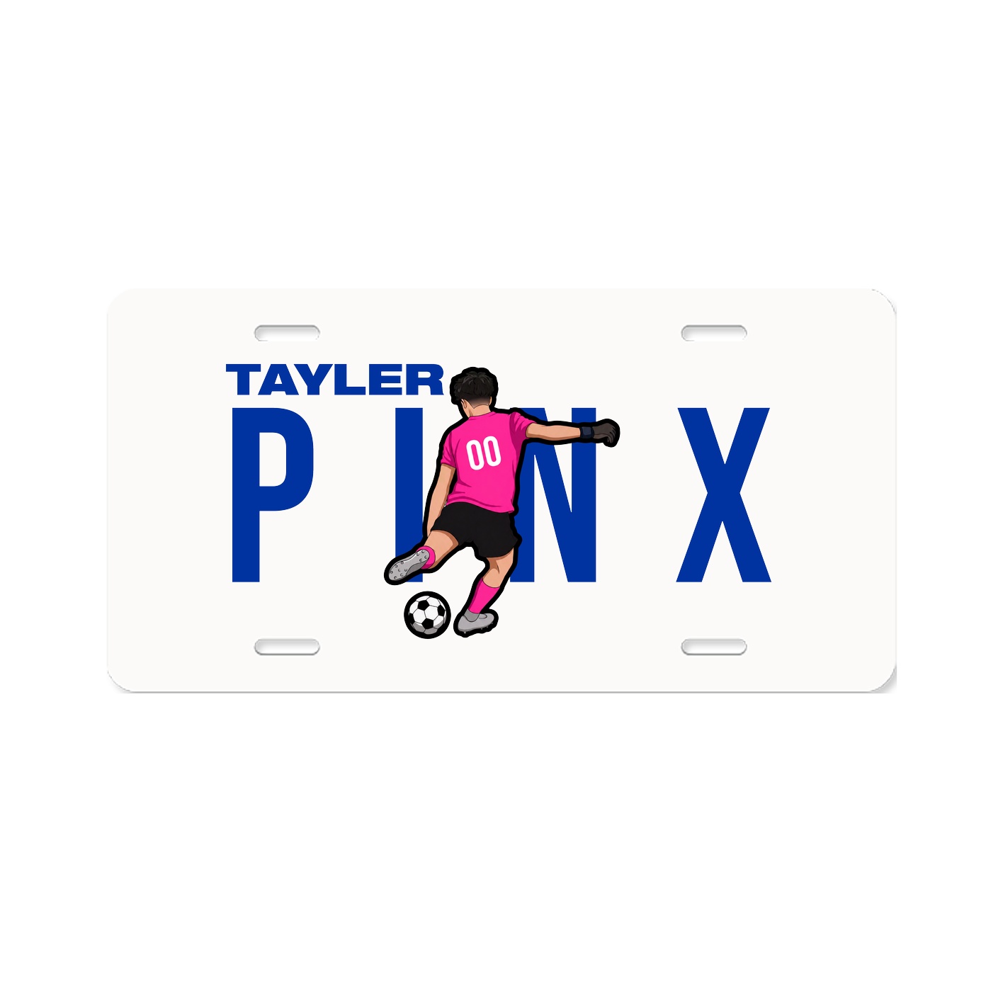 License Plate — Player Name in Classic