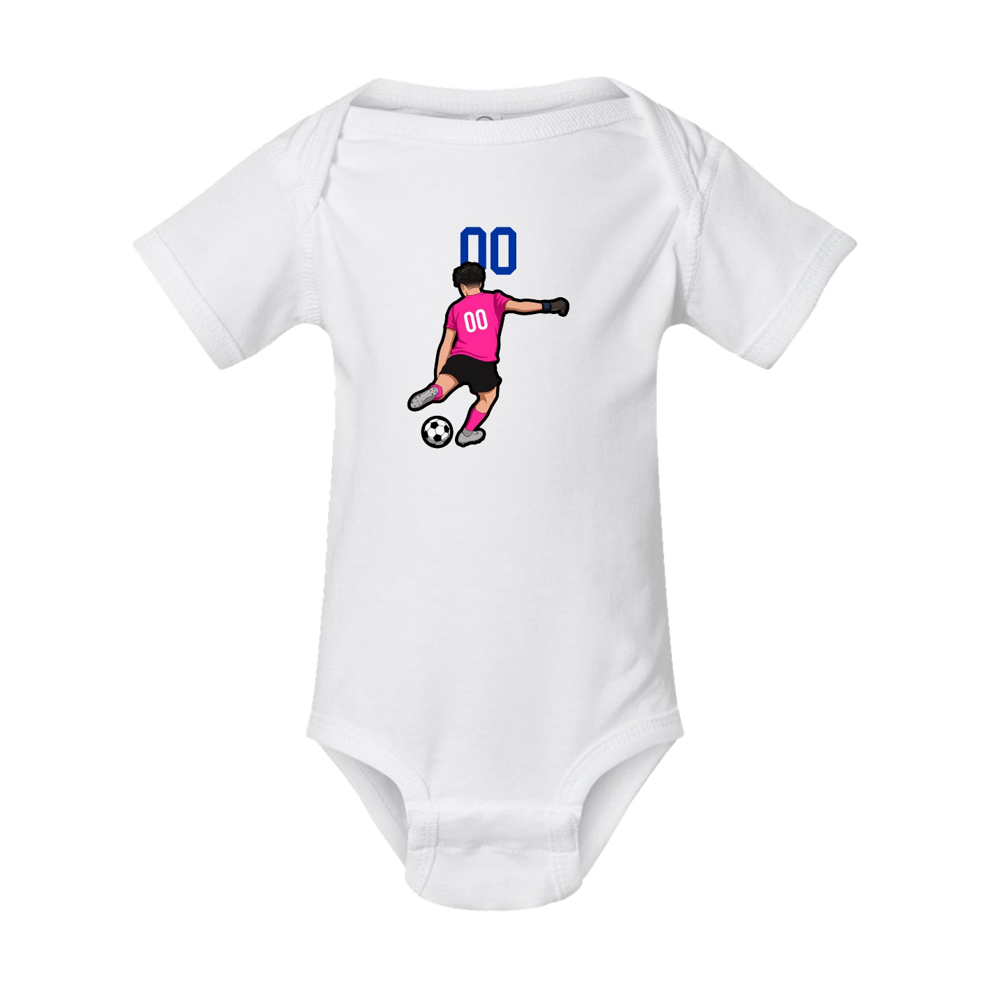 Baby Onesie — Number Top in White