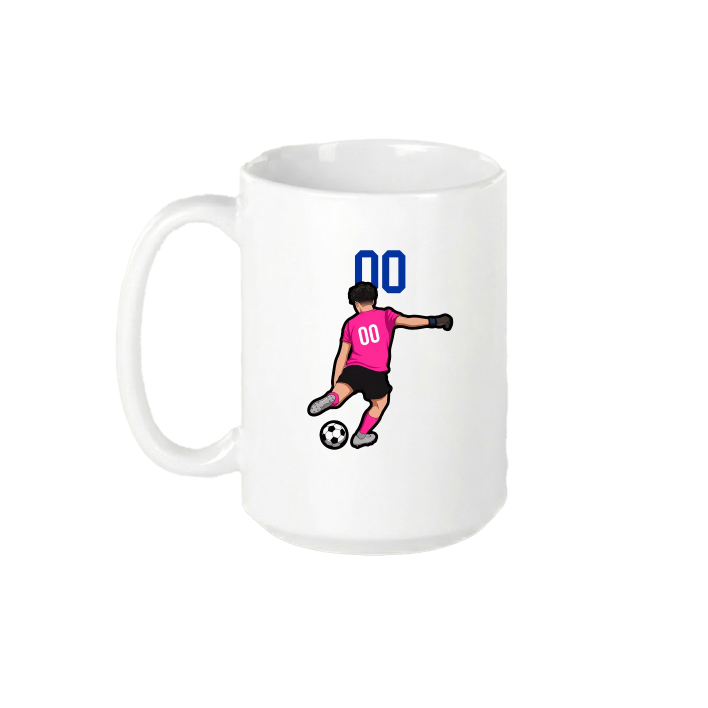 15oz Coffee Mug — Number Top in White