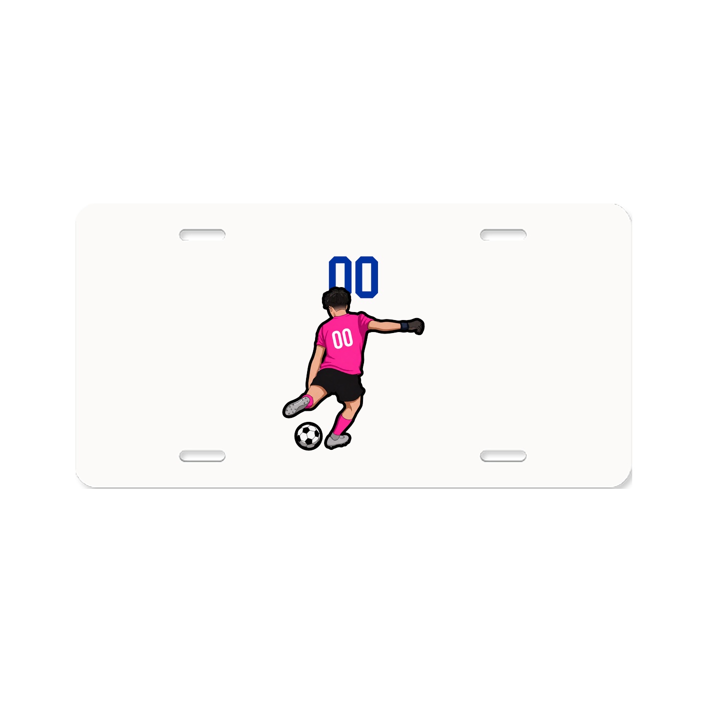 License Plate — Number Top in Classic