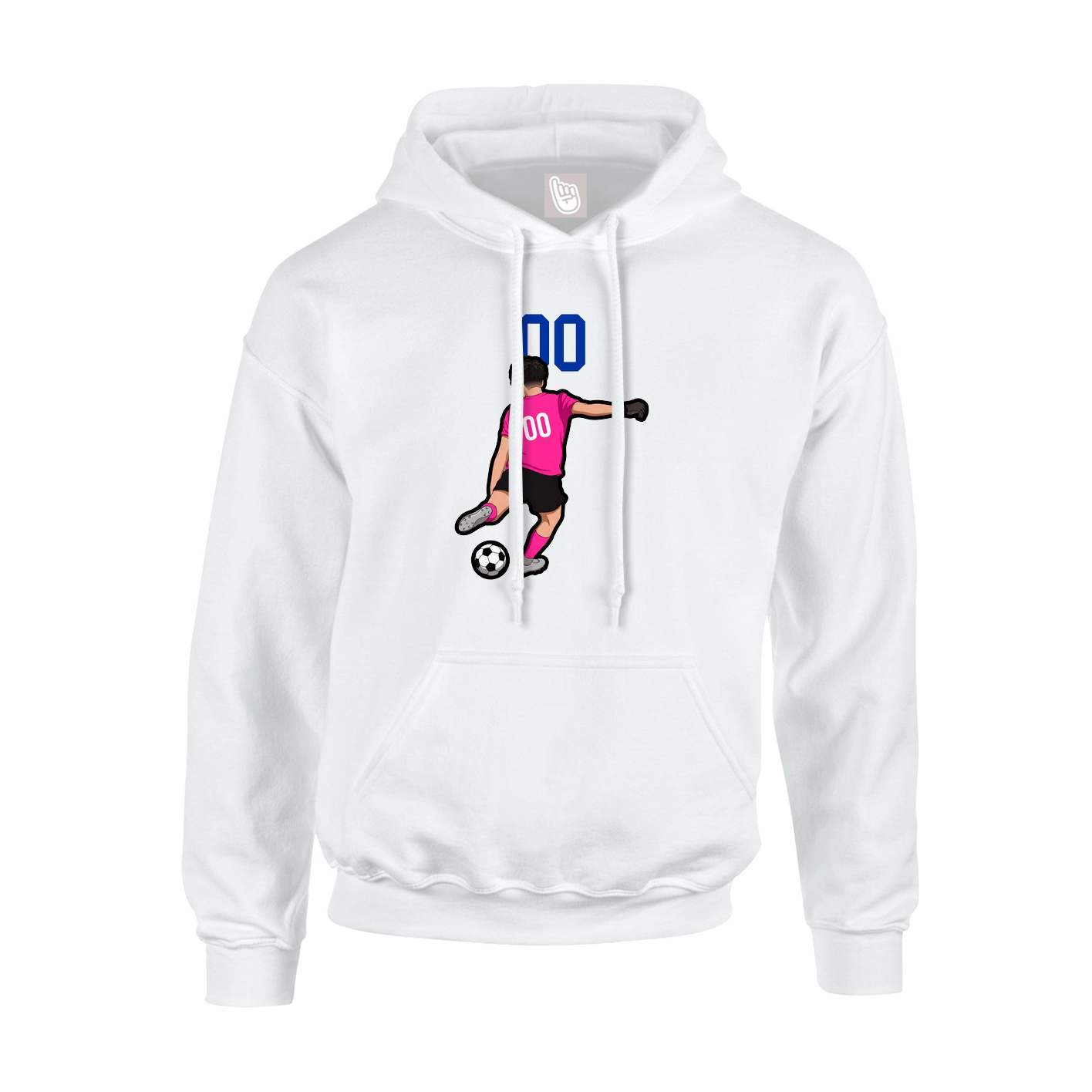 Hoodie — Number Top in White