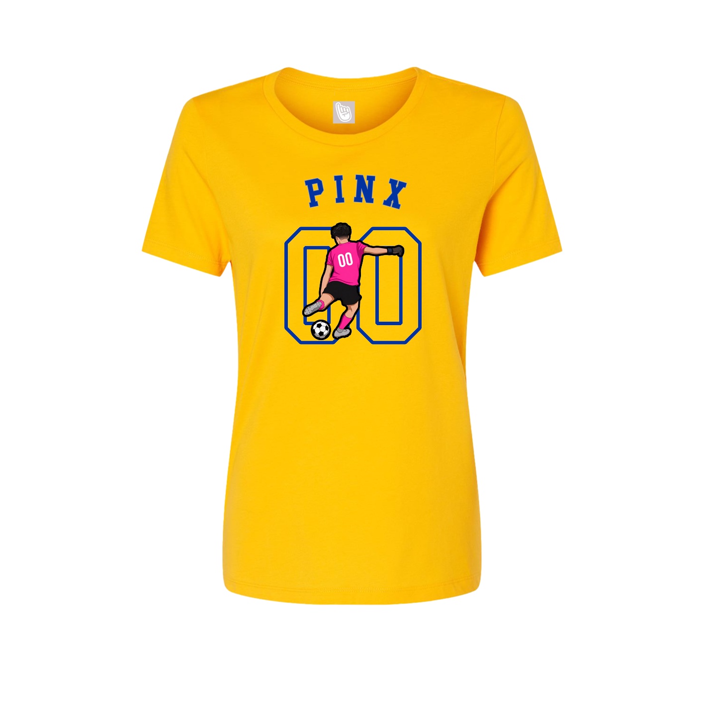 Fitted Women's Tee — Shirsey Arch in Gold