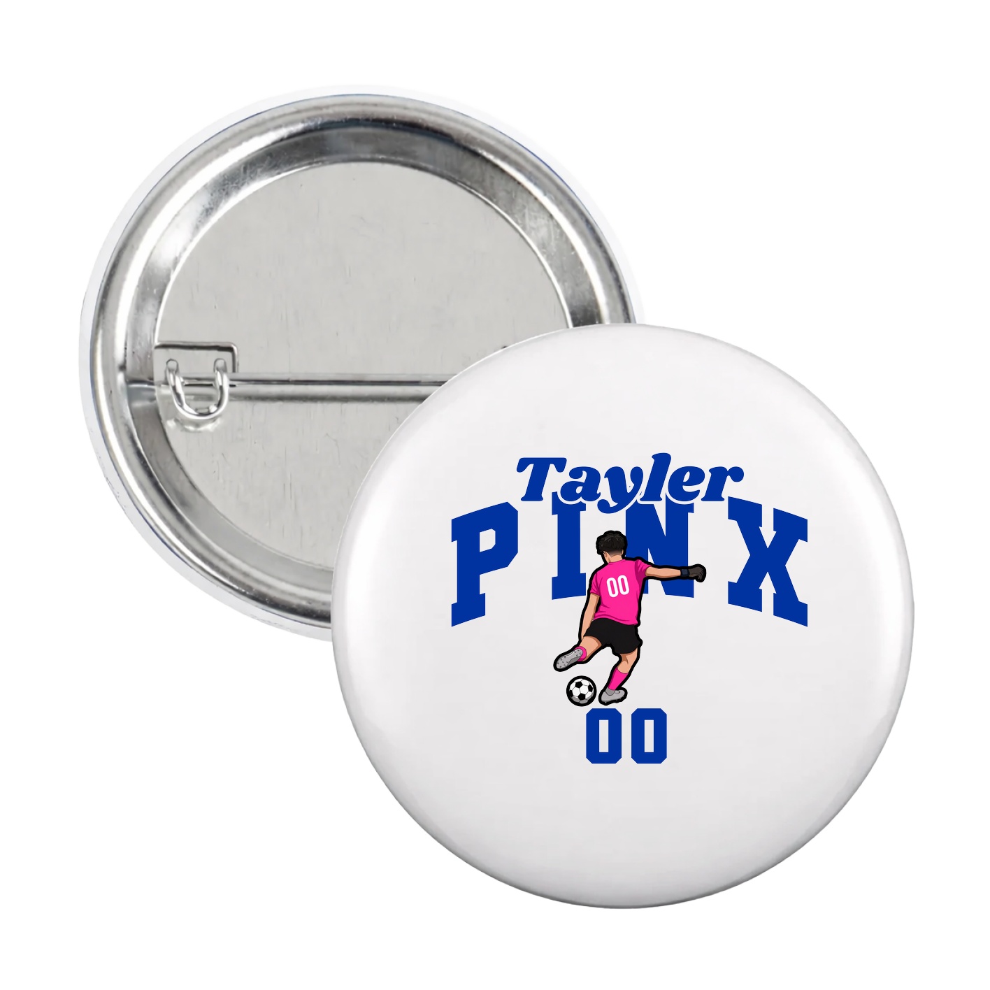 Game Day Button — Signature Arch in White