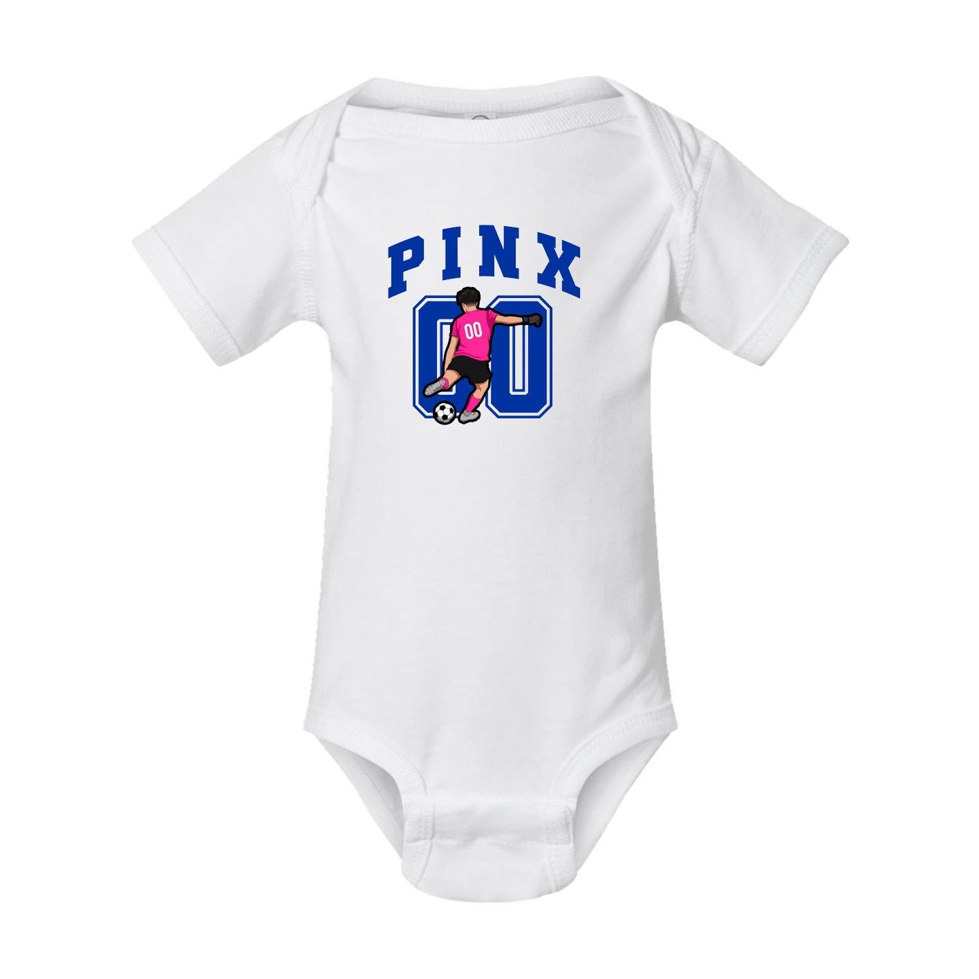 Baby Onesie — Number in White