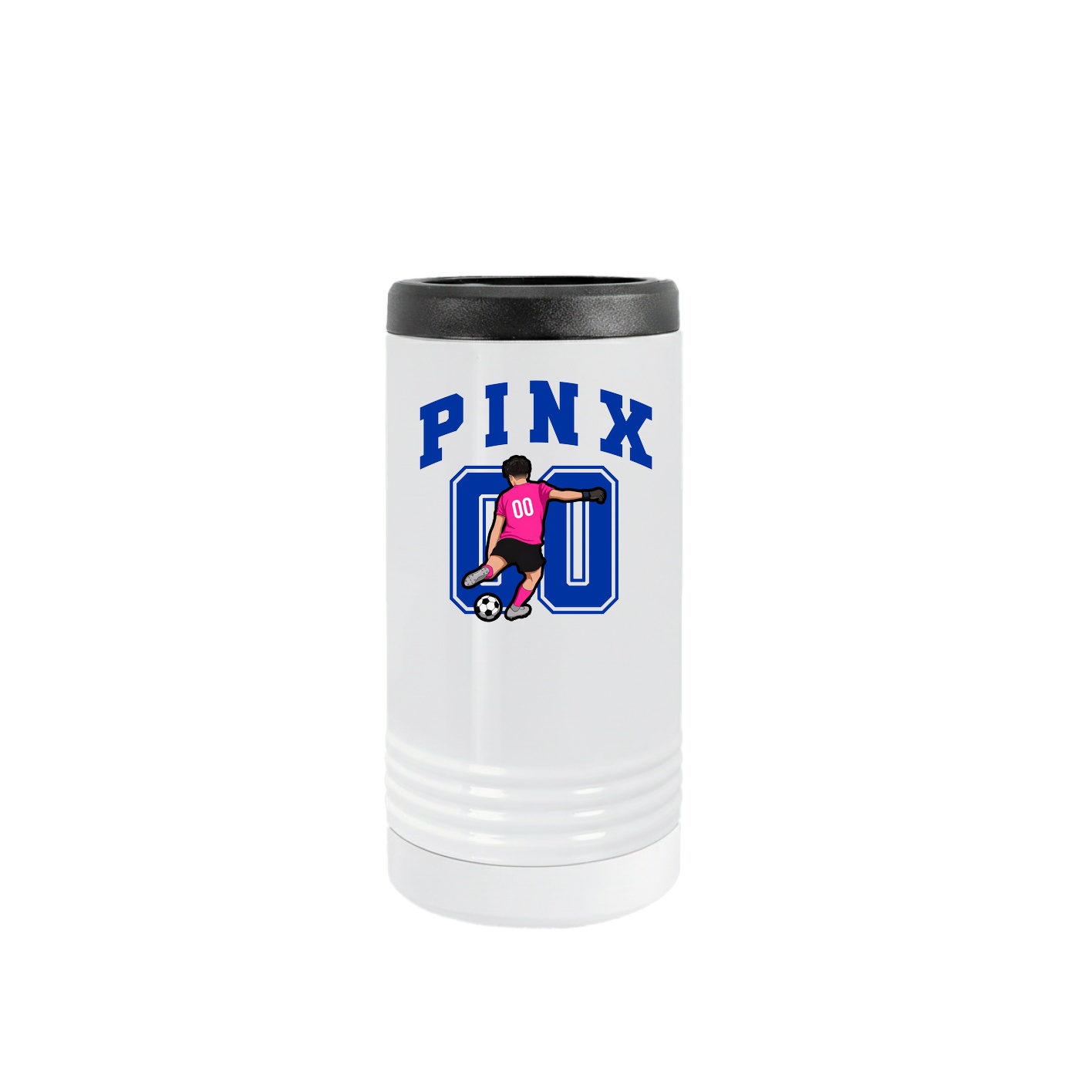 Slim Beverage Holder — Number in White