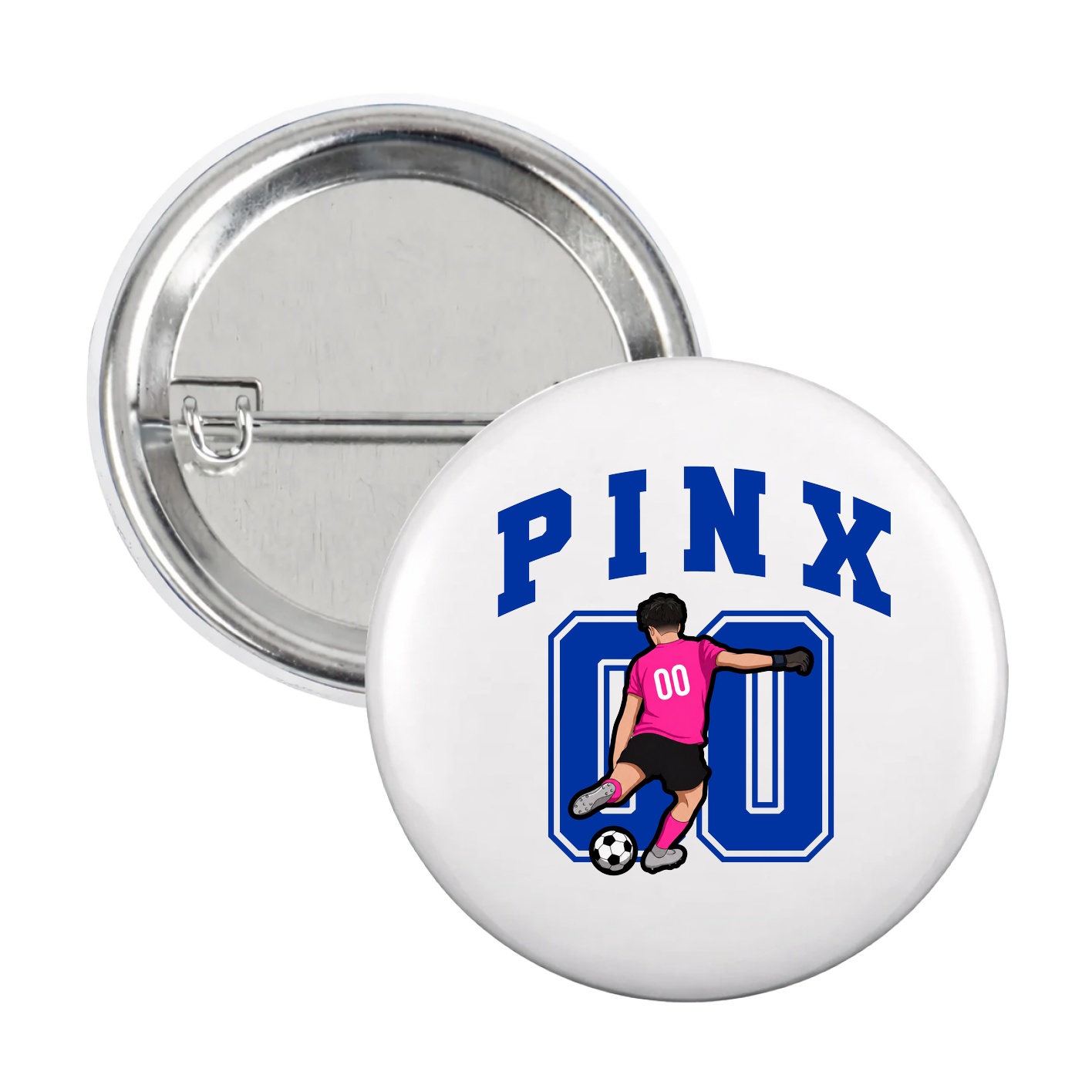 Game Day Button — Number in White