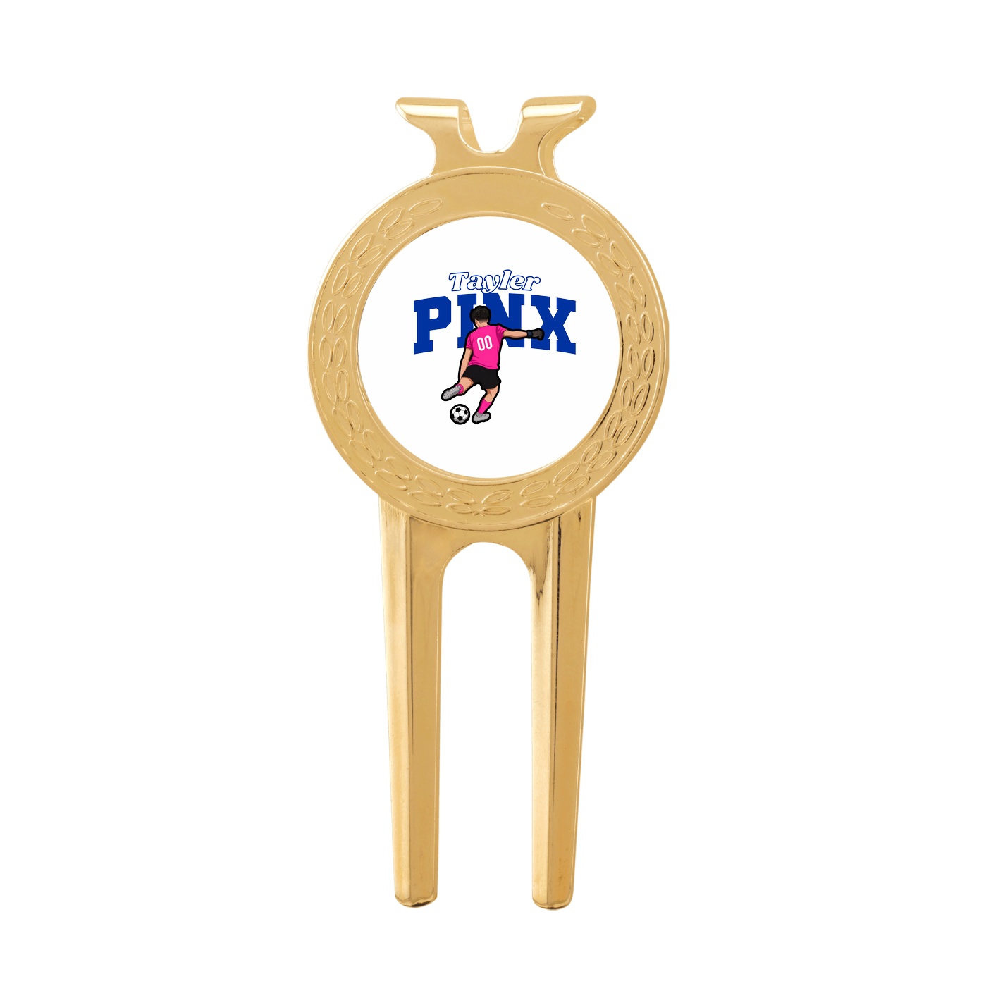 Divot Tool with Ball Marker — Name Arch in Classic