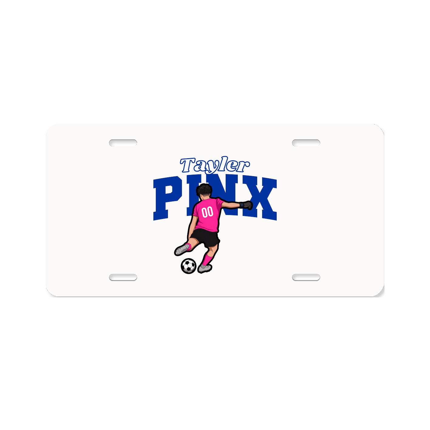 License Plate — Name Arch in Classic