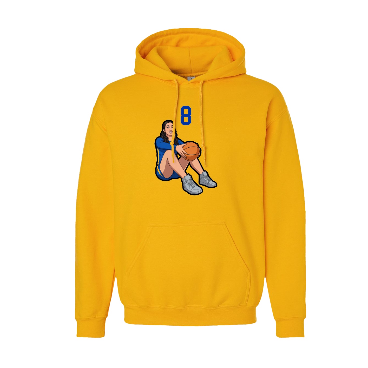 Hoodie — Number Top in Gold