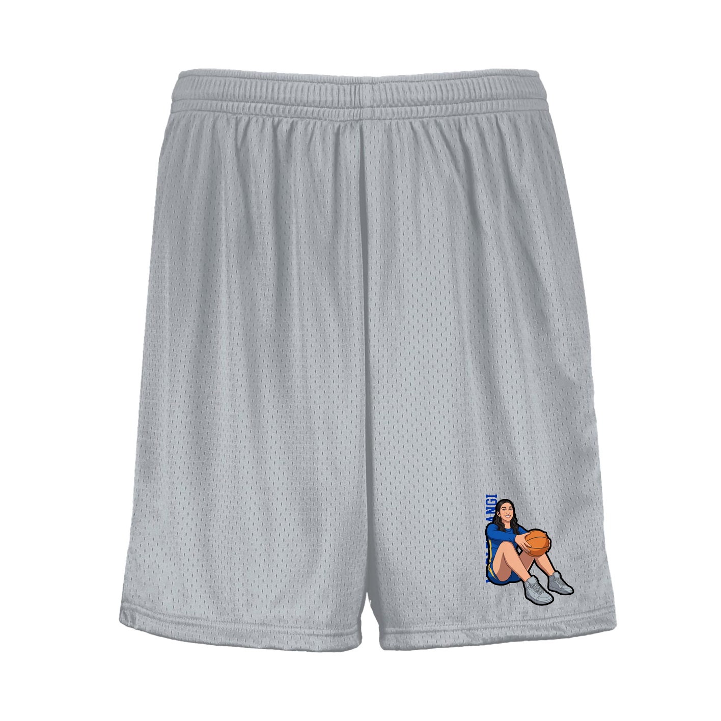 Shorts — Name Vertical in Silver