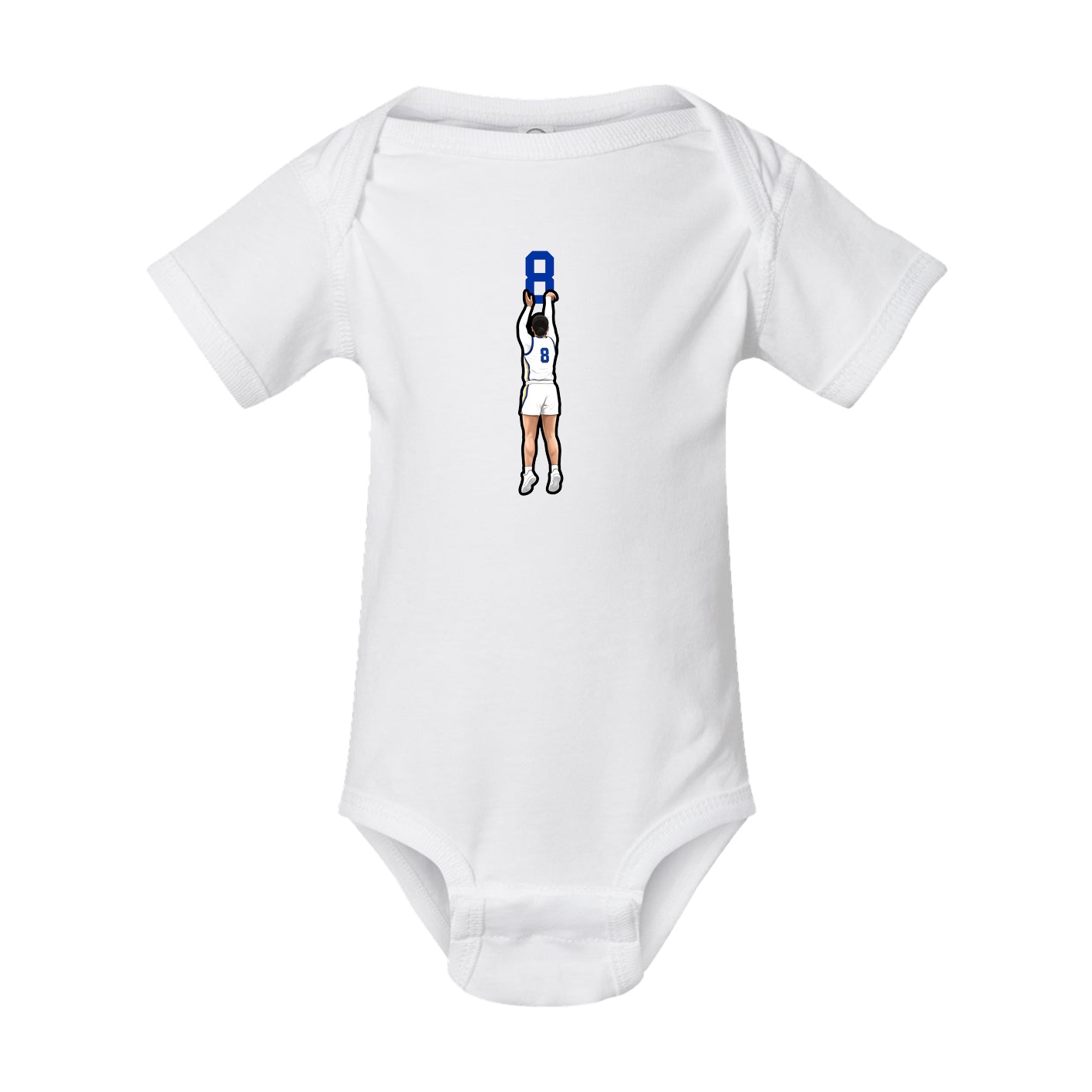 Baby Onesie — Number Top in White