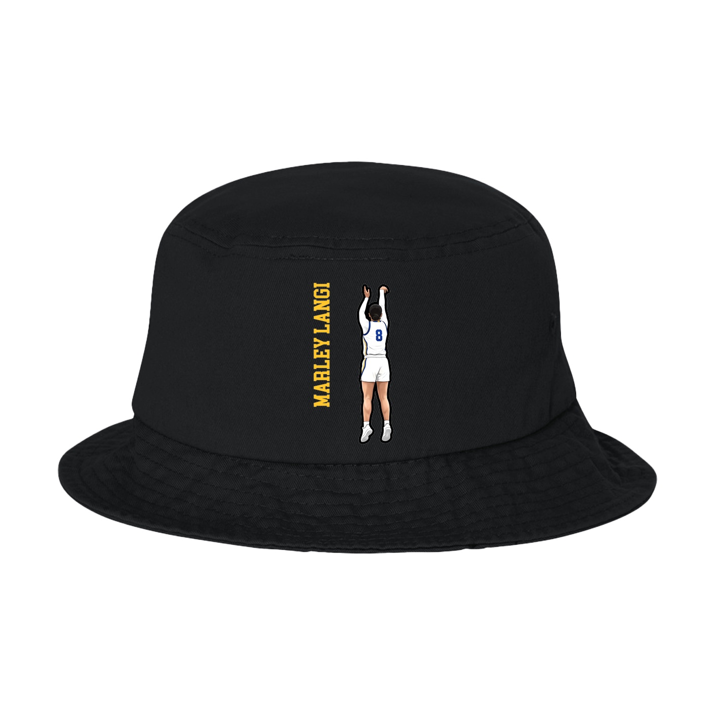 Bucket Cap — Name Vertical in Black