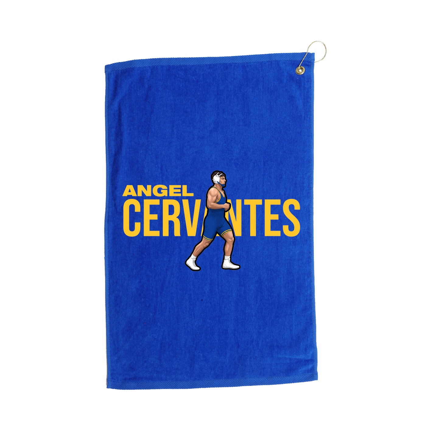 Golf Towel — Player Name in Royal