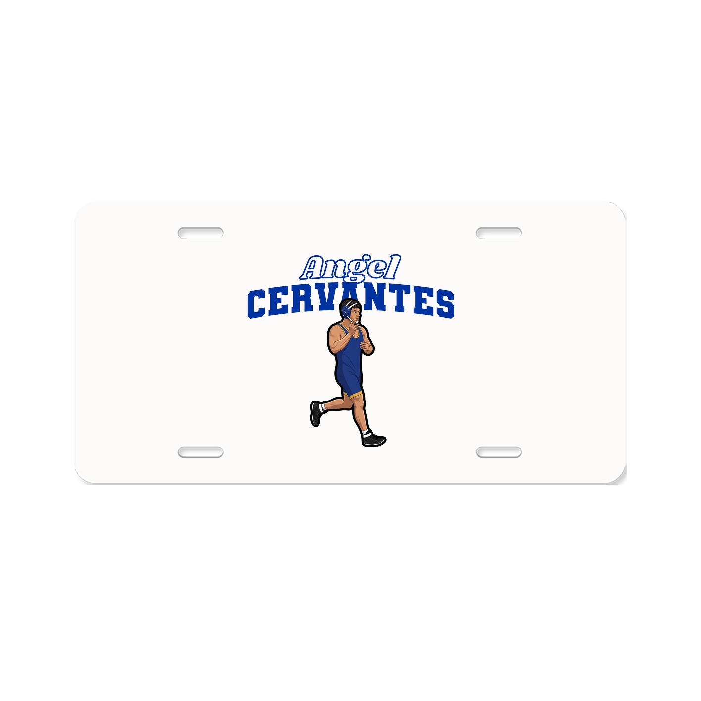 License Plate — Name Arch in Classic