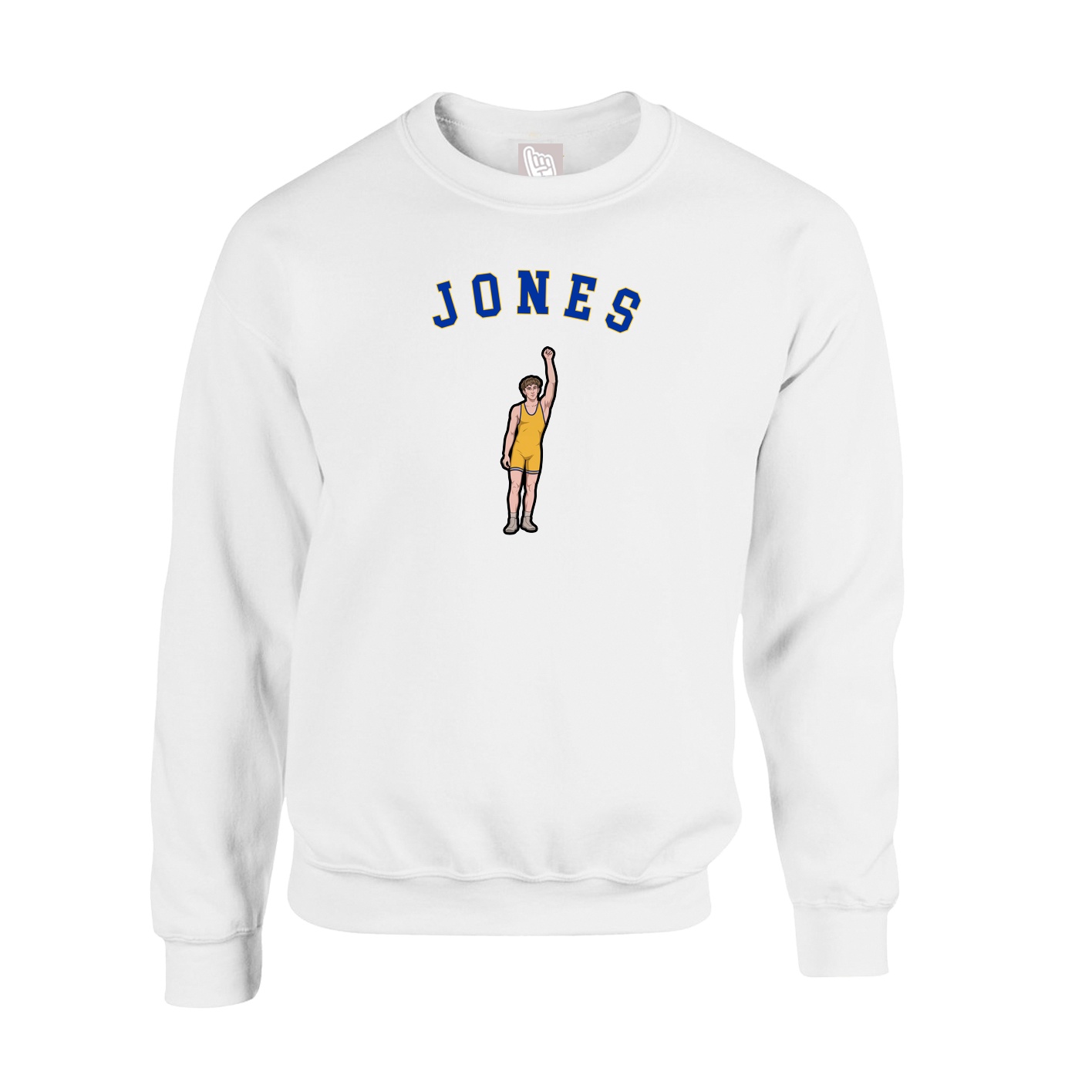 Fleece Crew — Shirsey Arch in White
