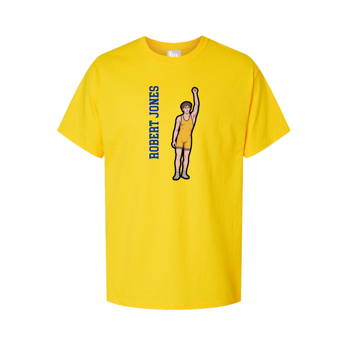 Tee — Name Vertical in Gold