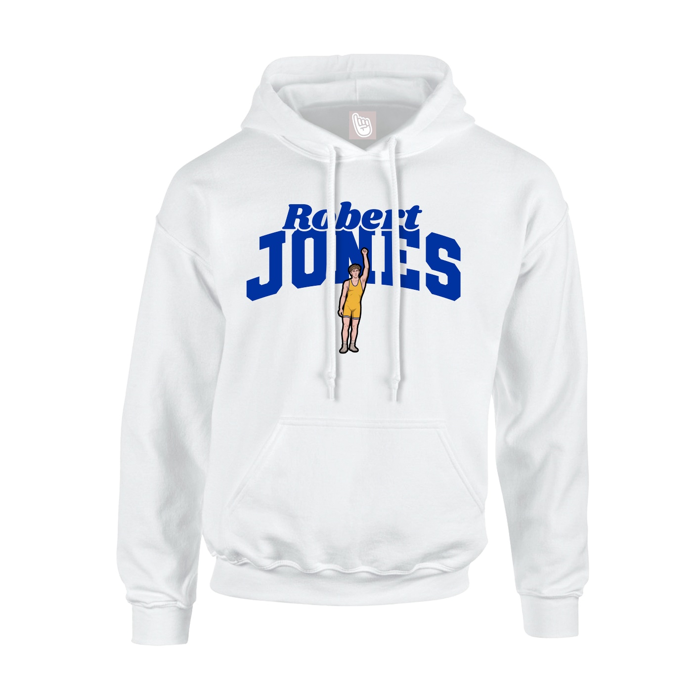 Hoodie — Signature Arch in White