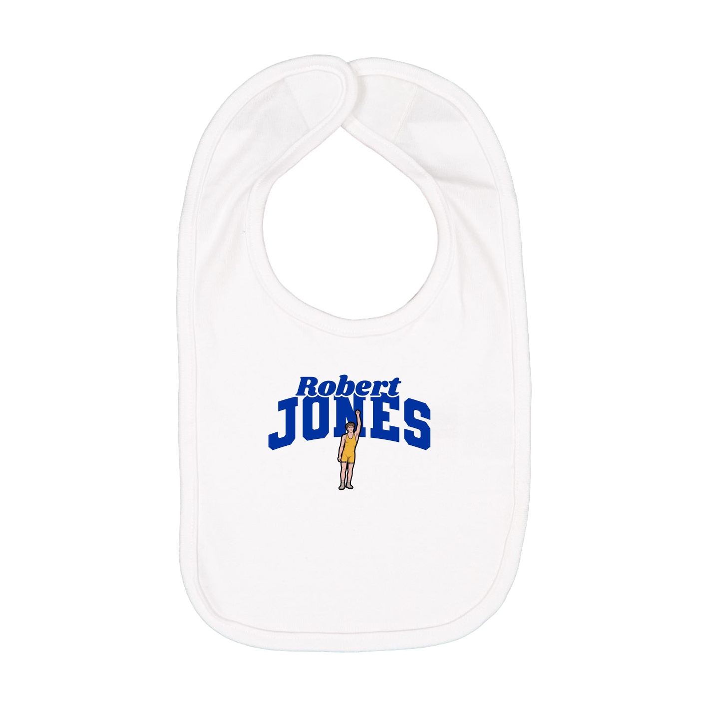 Infant Bib — Signature Arch in White