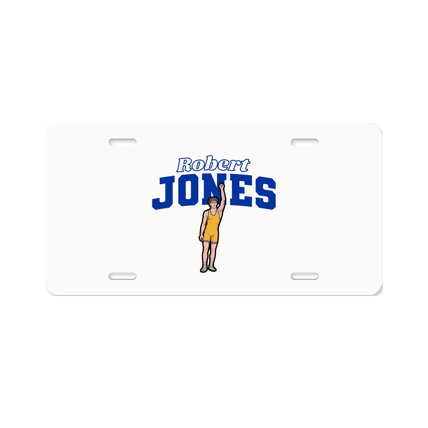 License Plate — Name Arch in Classic
