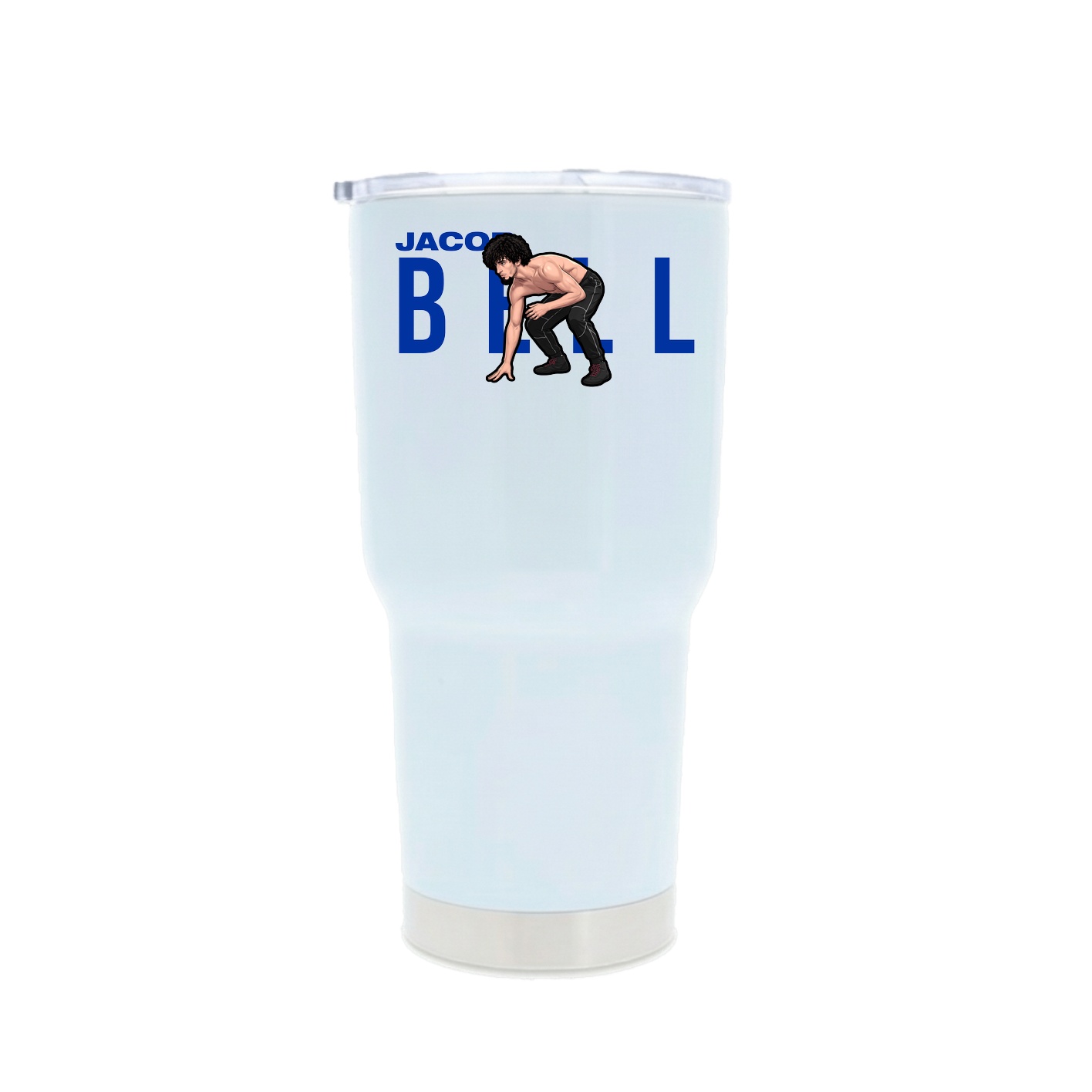 30oz Stainless Steel Tumbler — Player Name in White