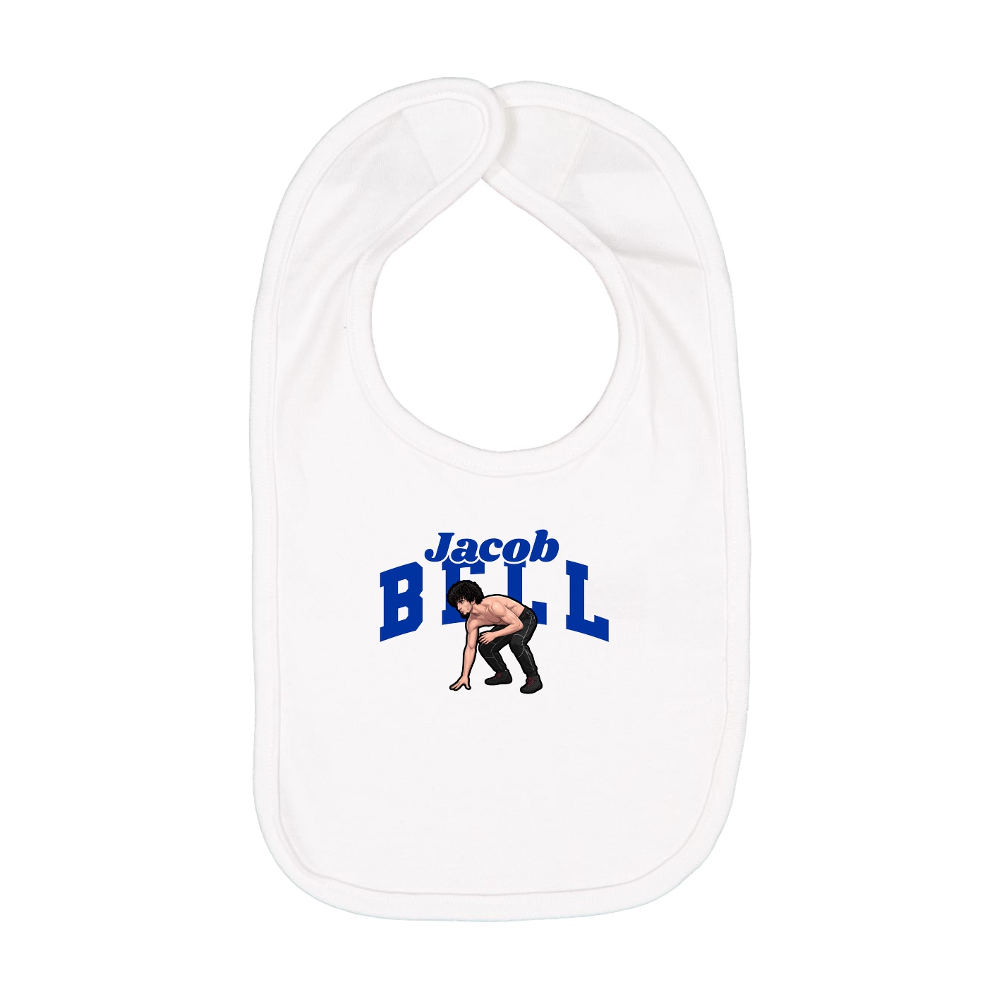 Infant Bib — Signature Arch in White