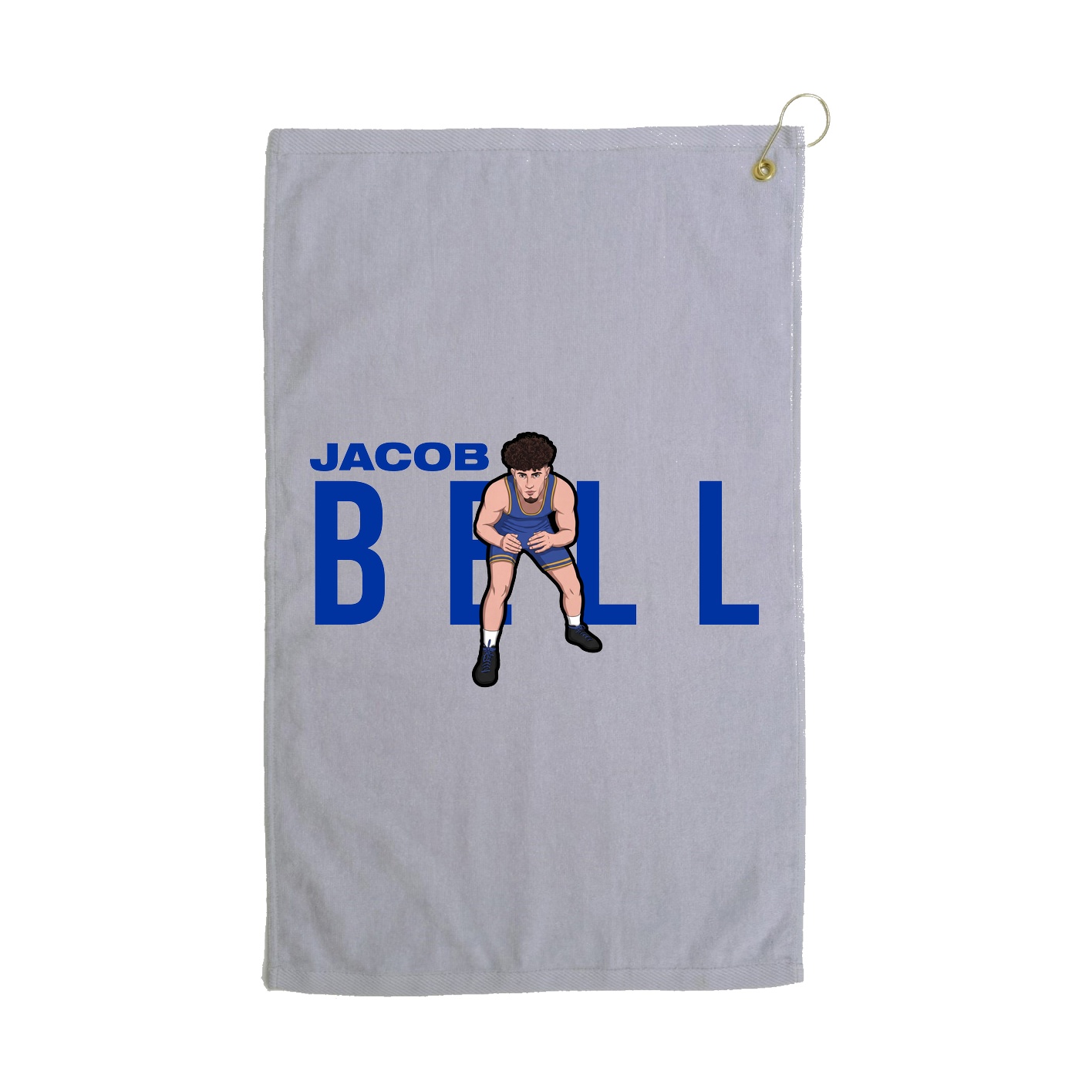 Golf Towel — Player Name in Grey