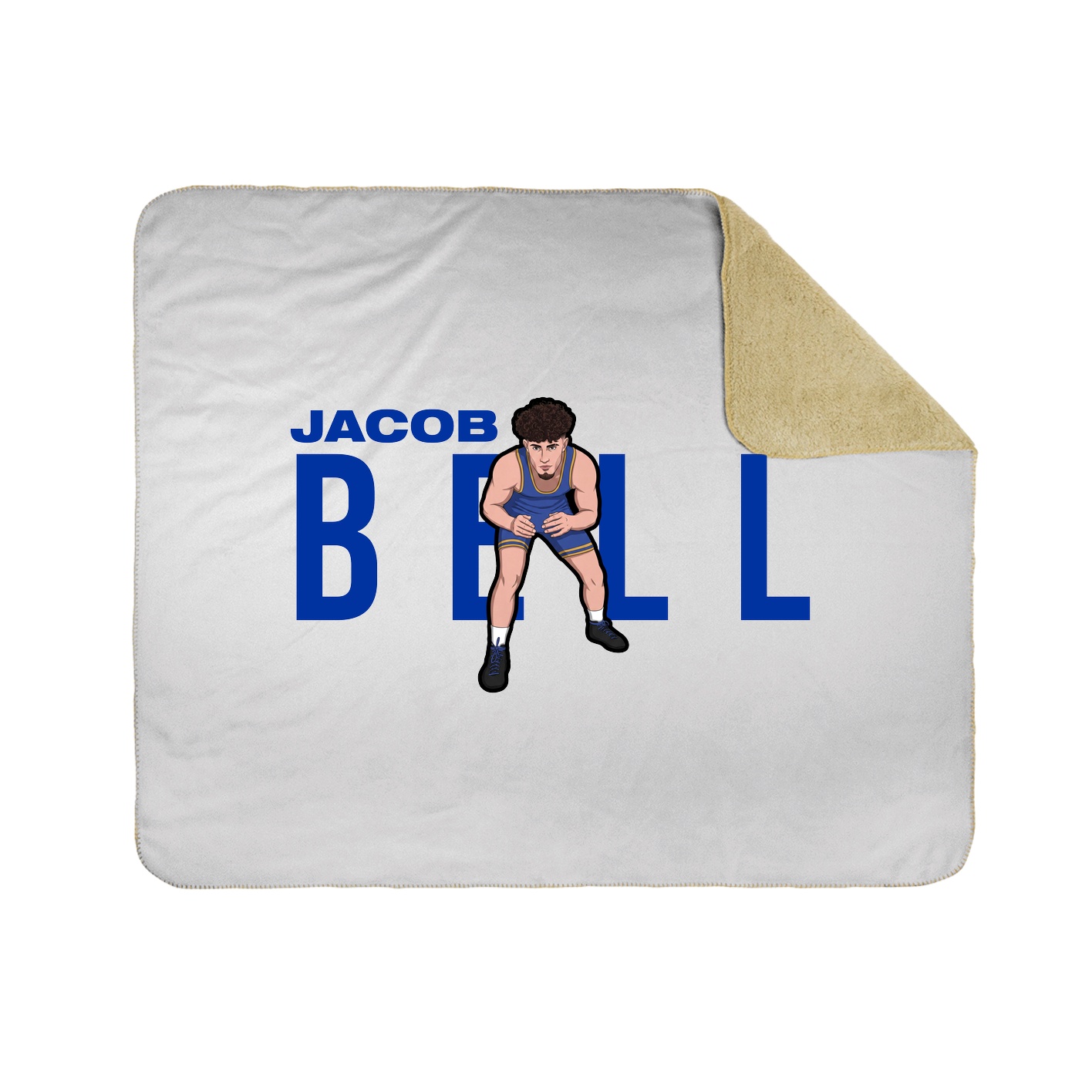 Throw Blanket — Player Name in White