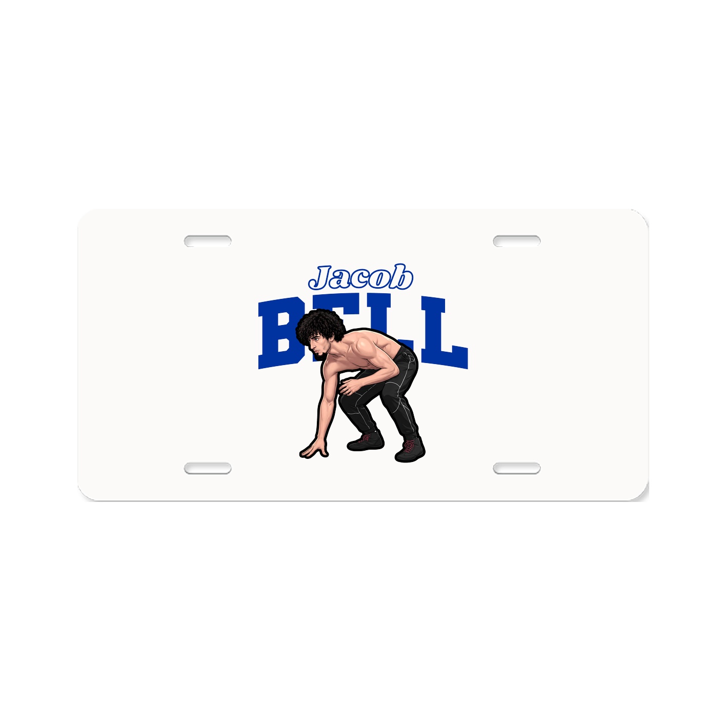 License Plate — Name Arch in Classic