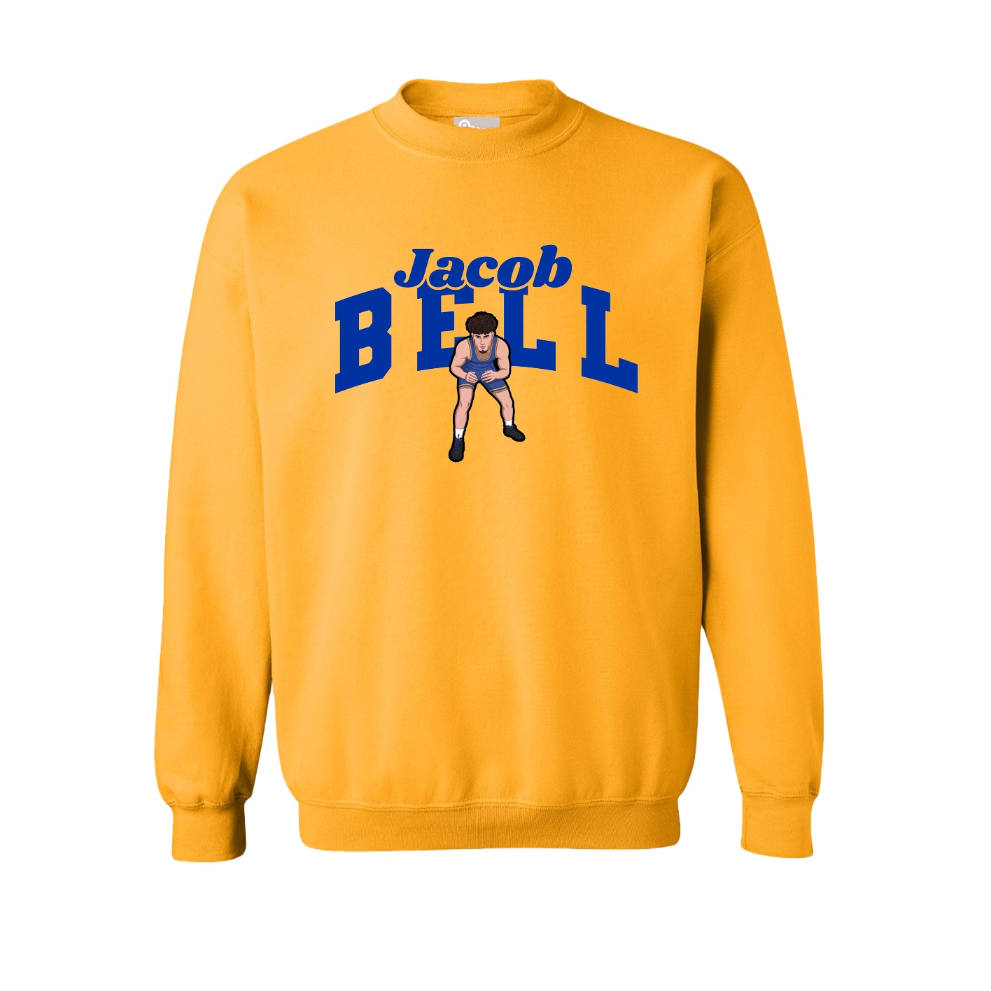 Fleece Crew — Signature Arch in Gold
