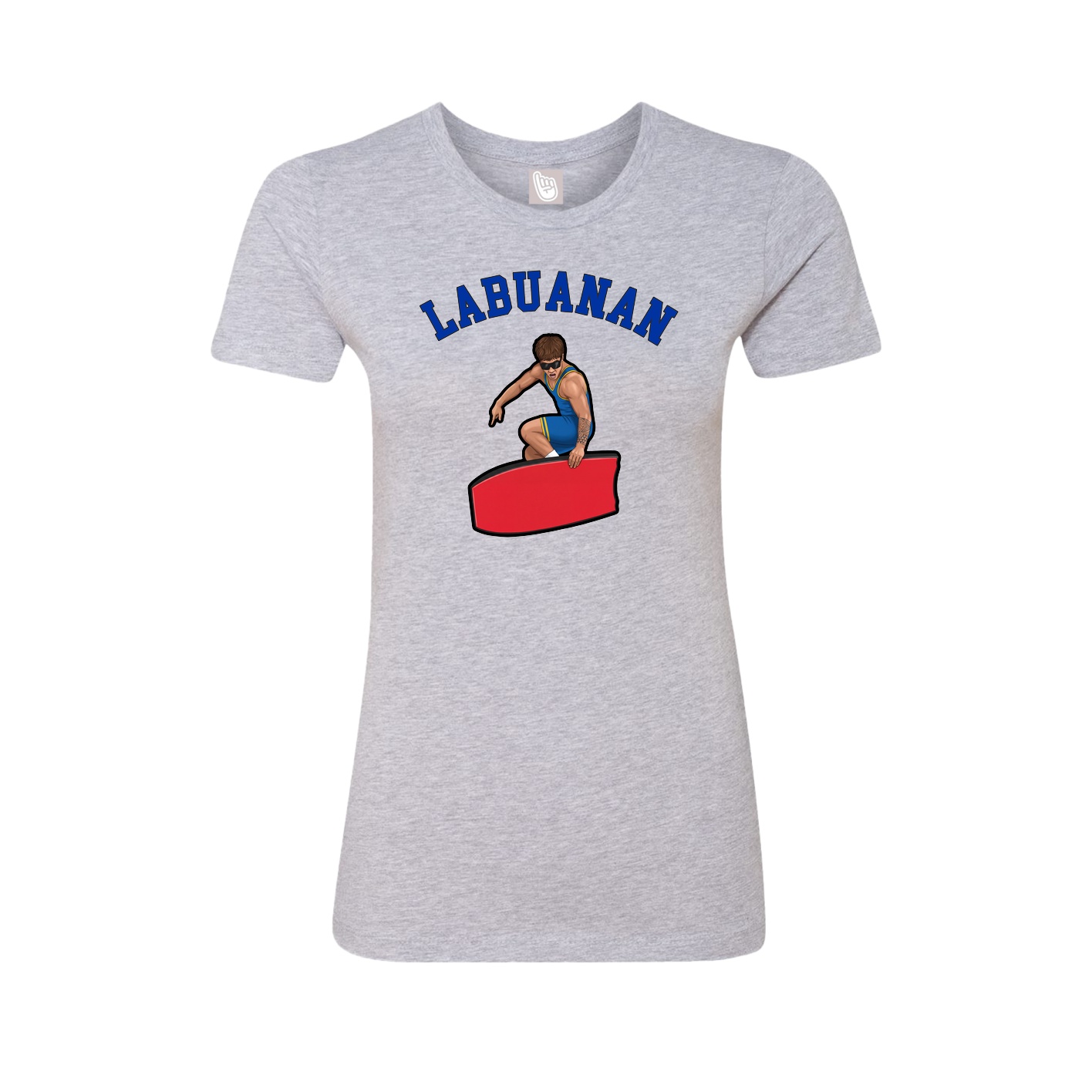 Fitted Women's Tee — Shirsey Arch in Grey