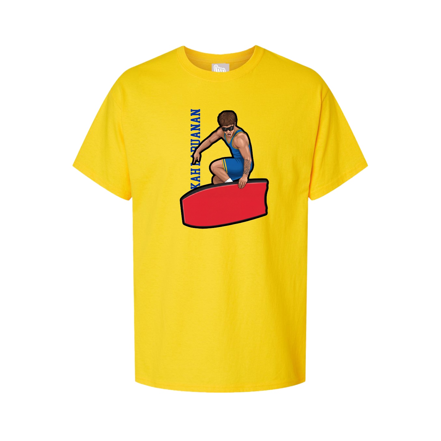 Youth Tee — Name Vertical in Gold