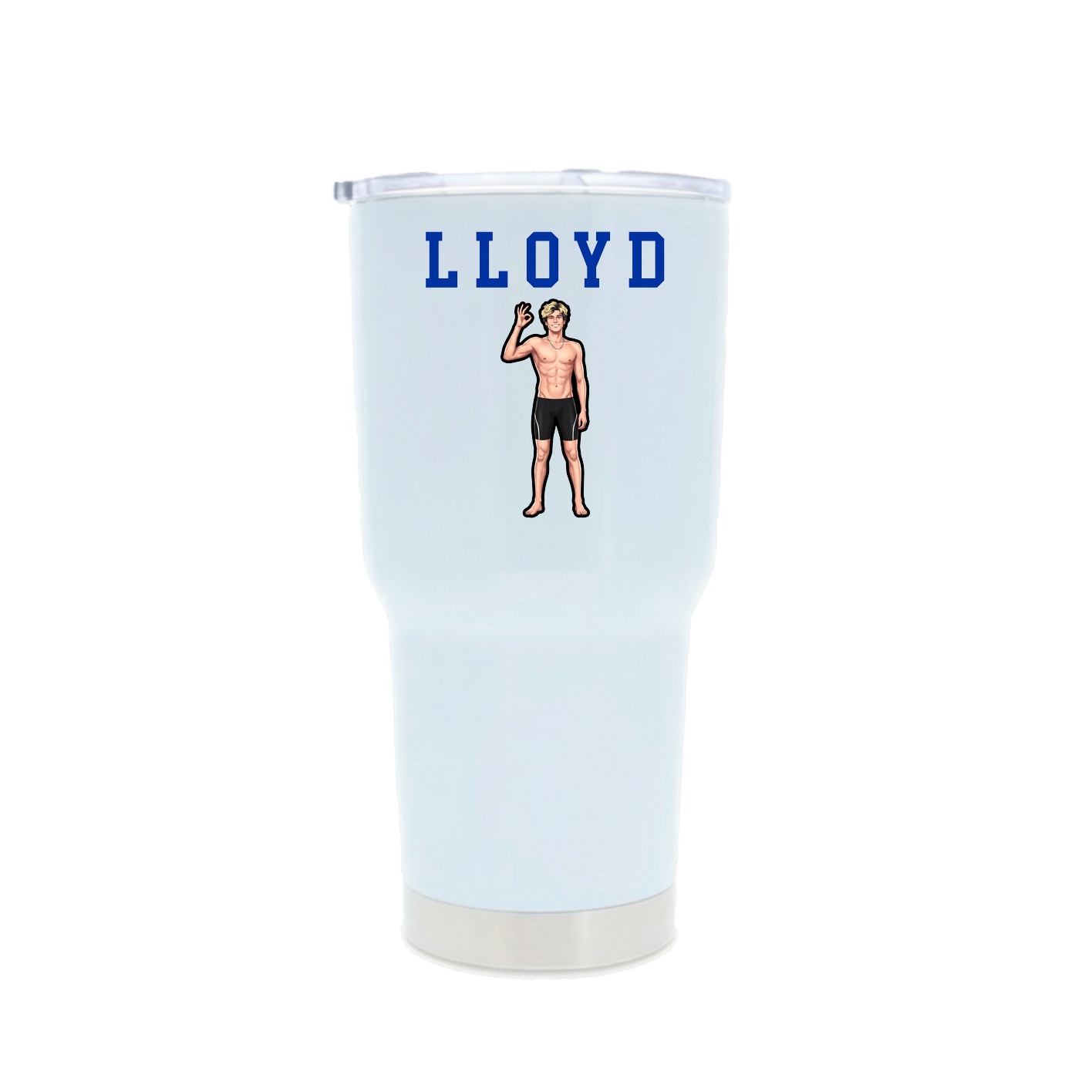 30oz Stainless Steel Tumbler — Shirsey in White