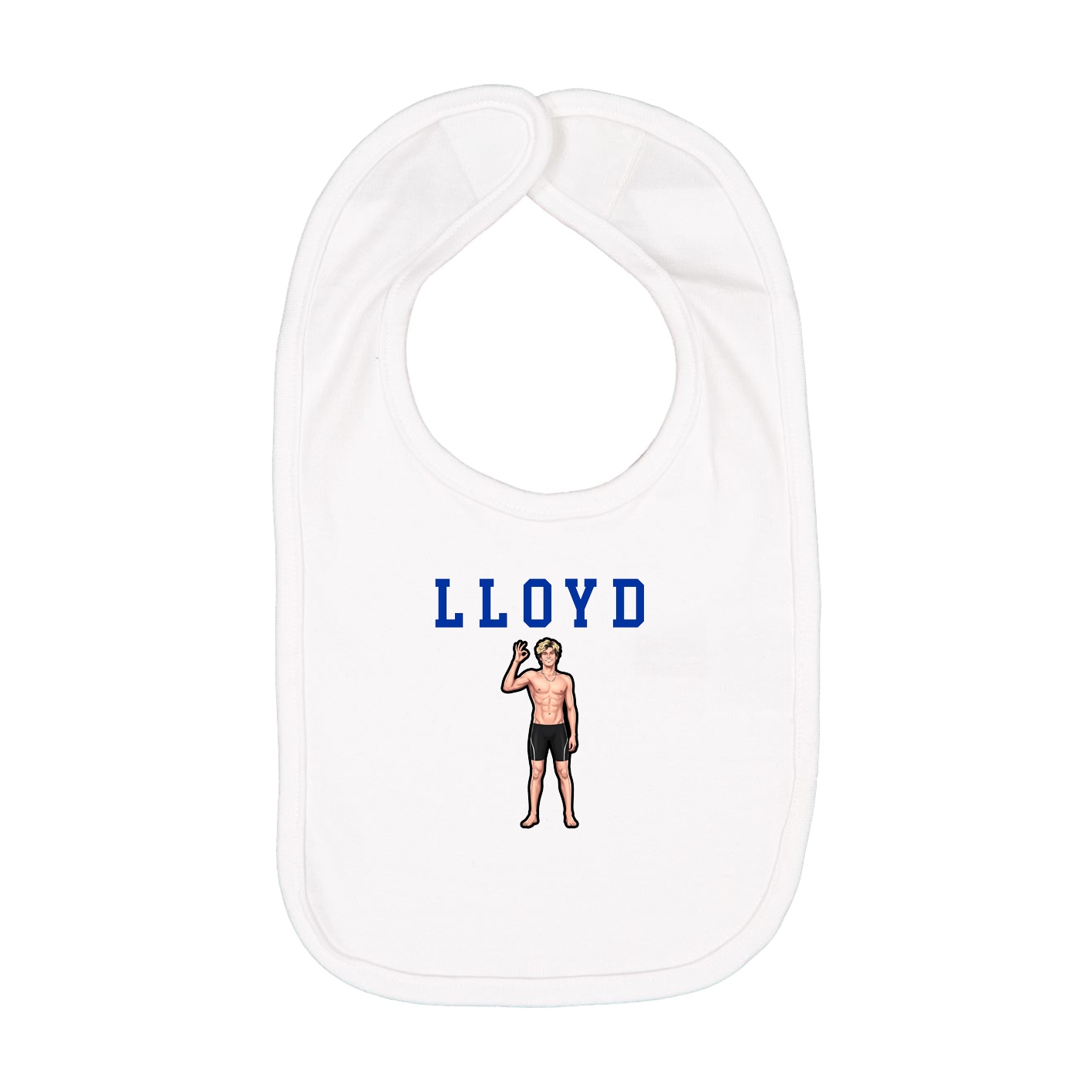 Infant Bib — Shirsey in White
