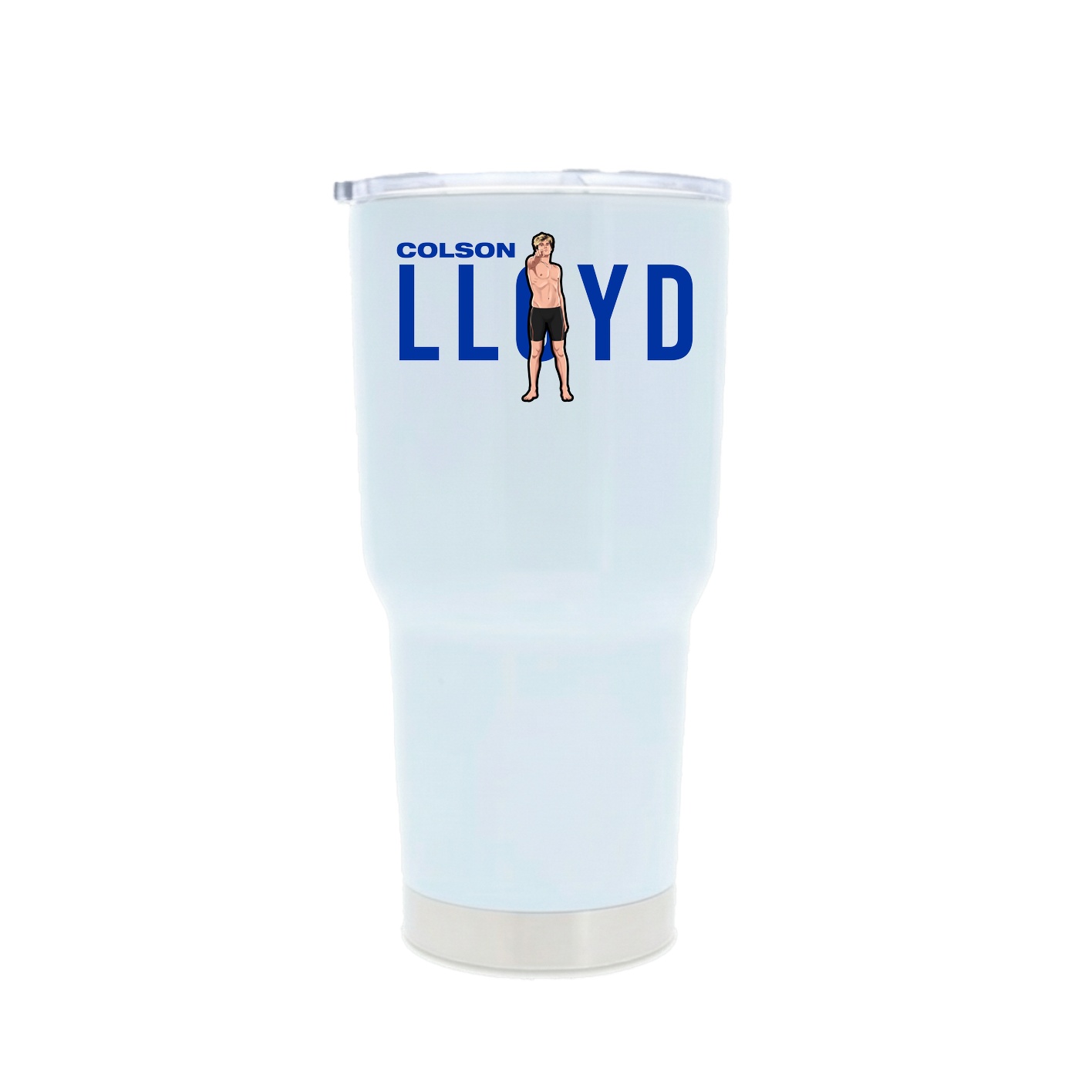 30oz Stainless Steel Tumbler — Player Name in White