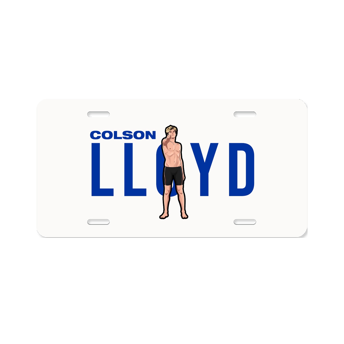 License Plate — Player Name in Classic