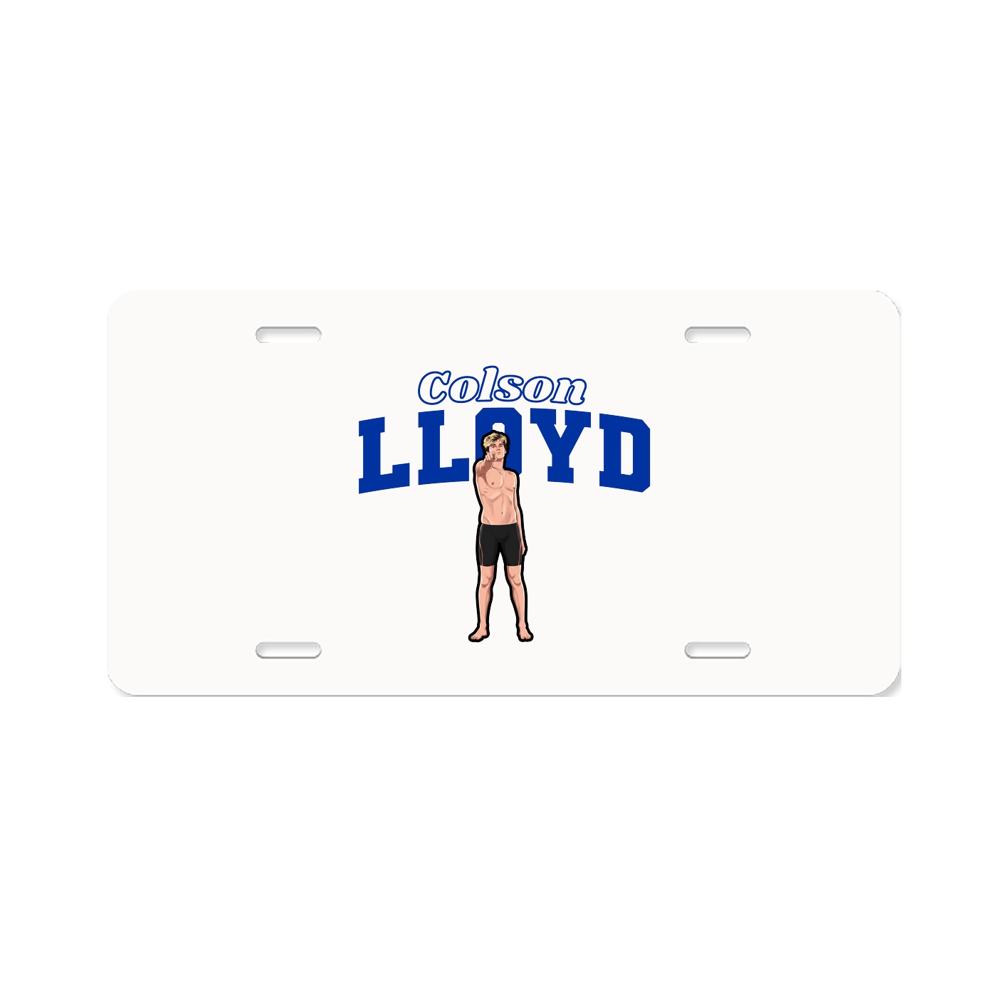 License Plate — Name Arch in Classic