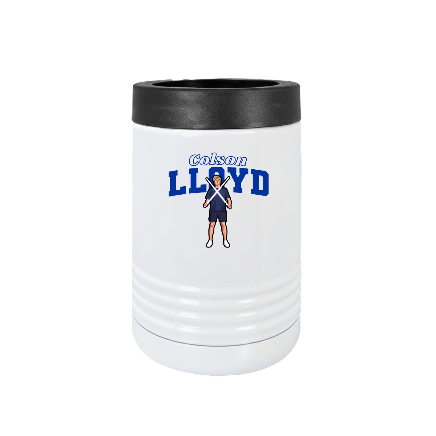 Beverage Holder — Name Arch in White