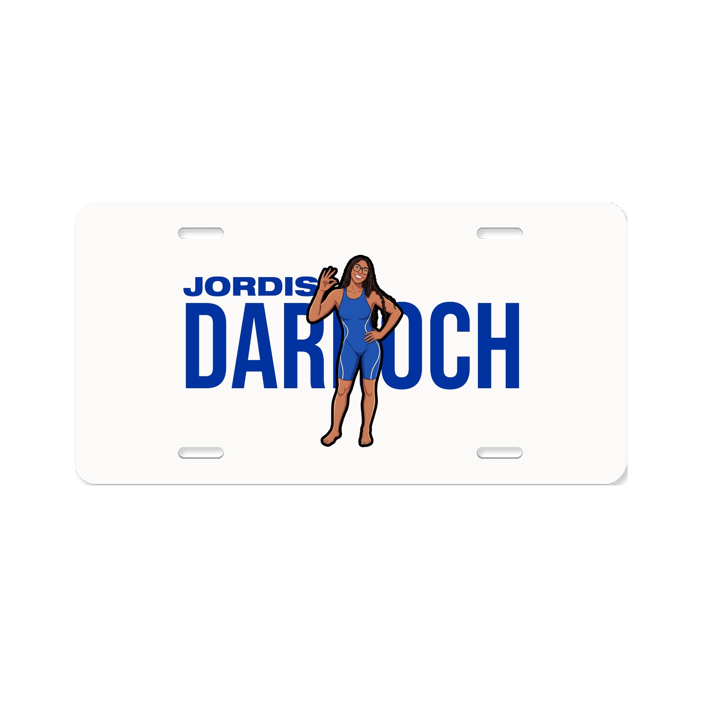 License Plate — Player Name in Classic