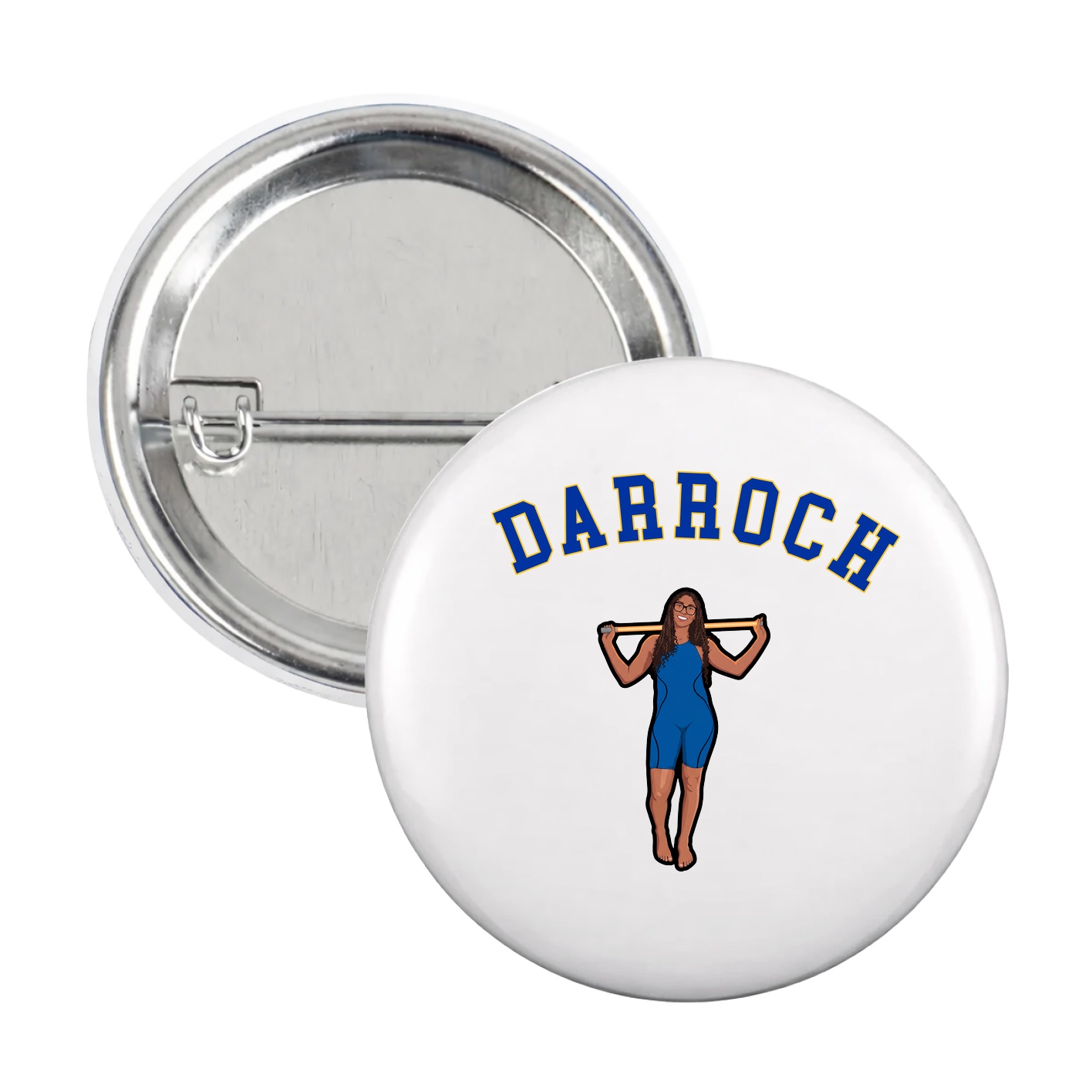 Game Day Button — Shirsey Arch in White