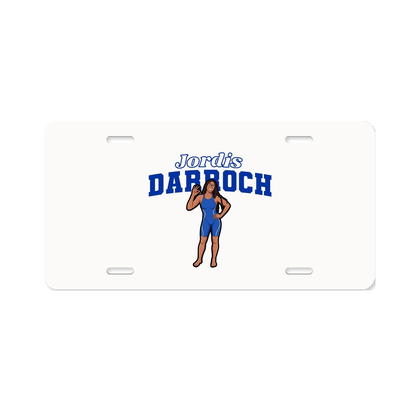 License Plate — Name Arch in Classic