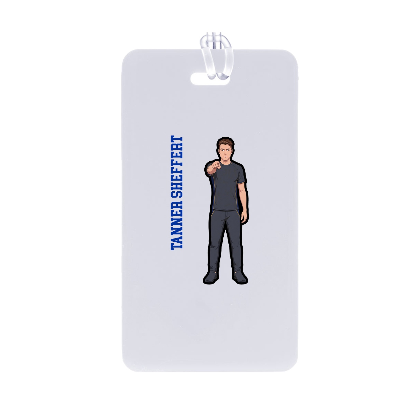 Bag Tag — Name Vertical in Classic