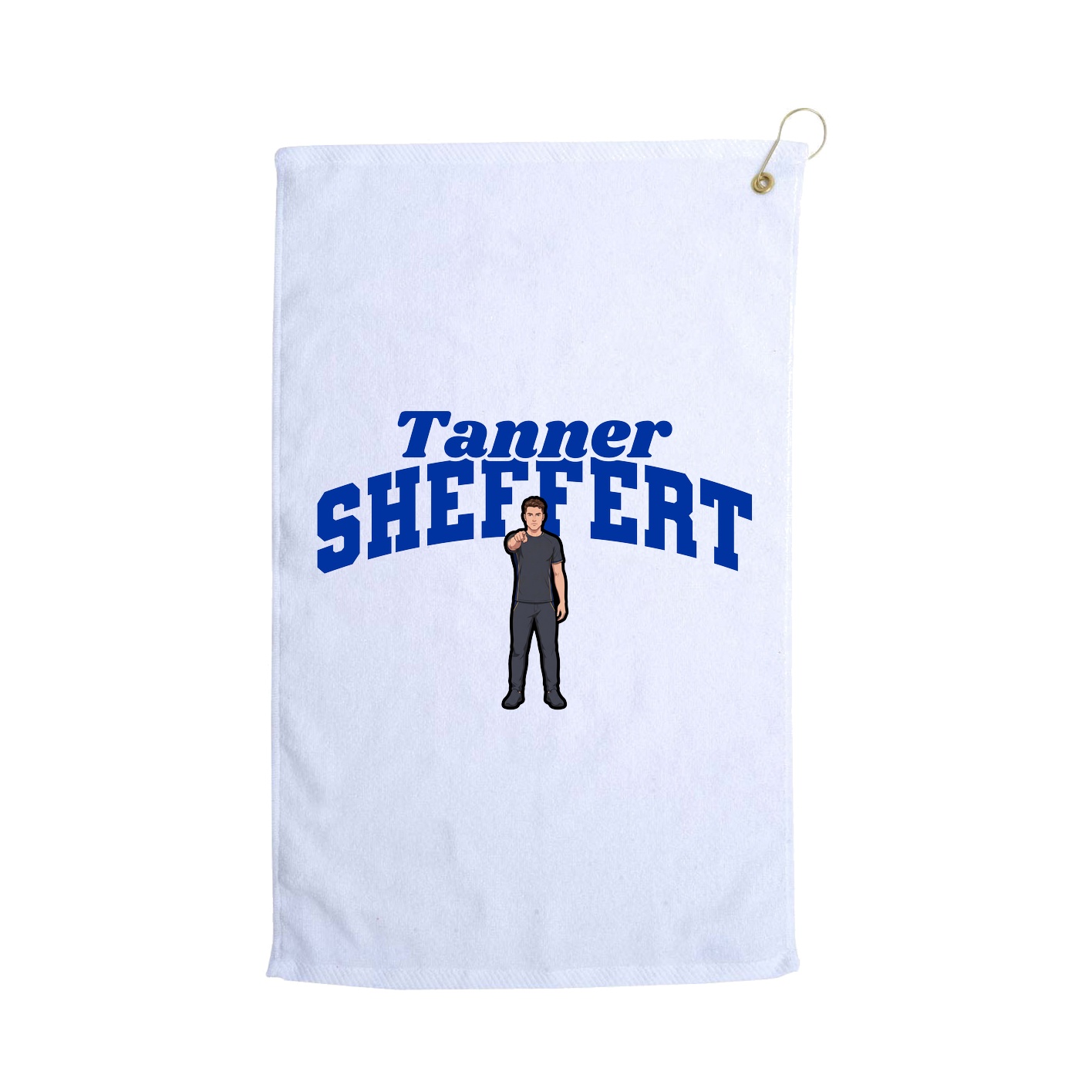 Golf Towel — Signature Arch in White