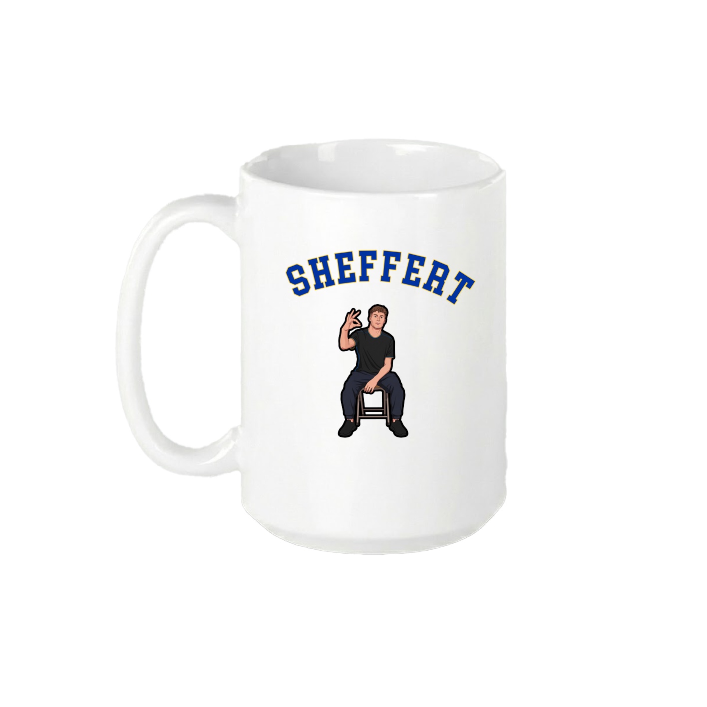15oz Coffee Mug — Shirsey Arch in White