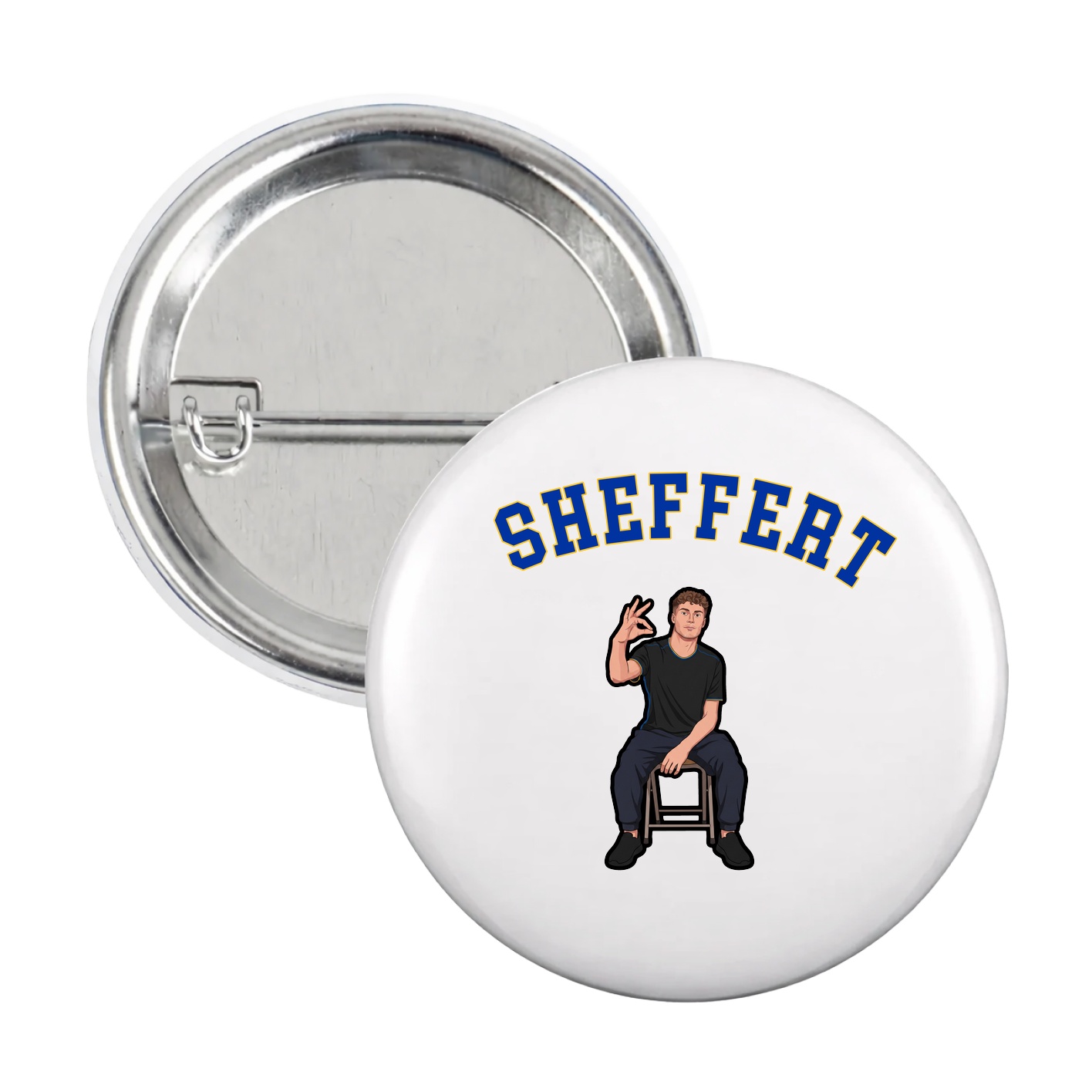 Game Day Button — Shirsey Arch in White