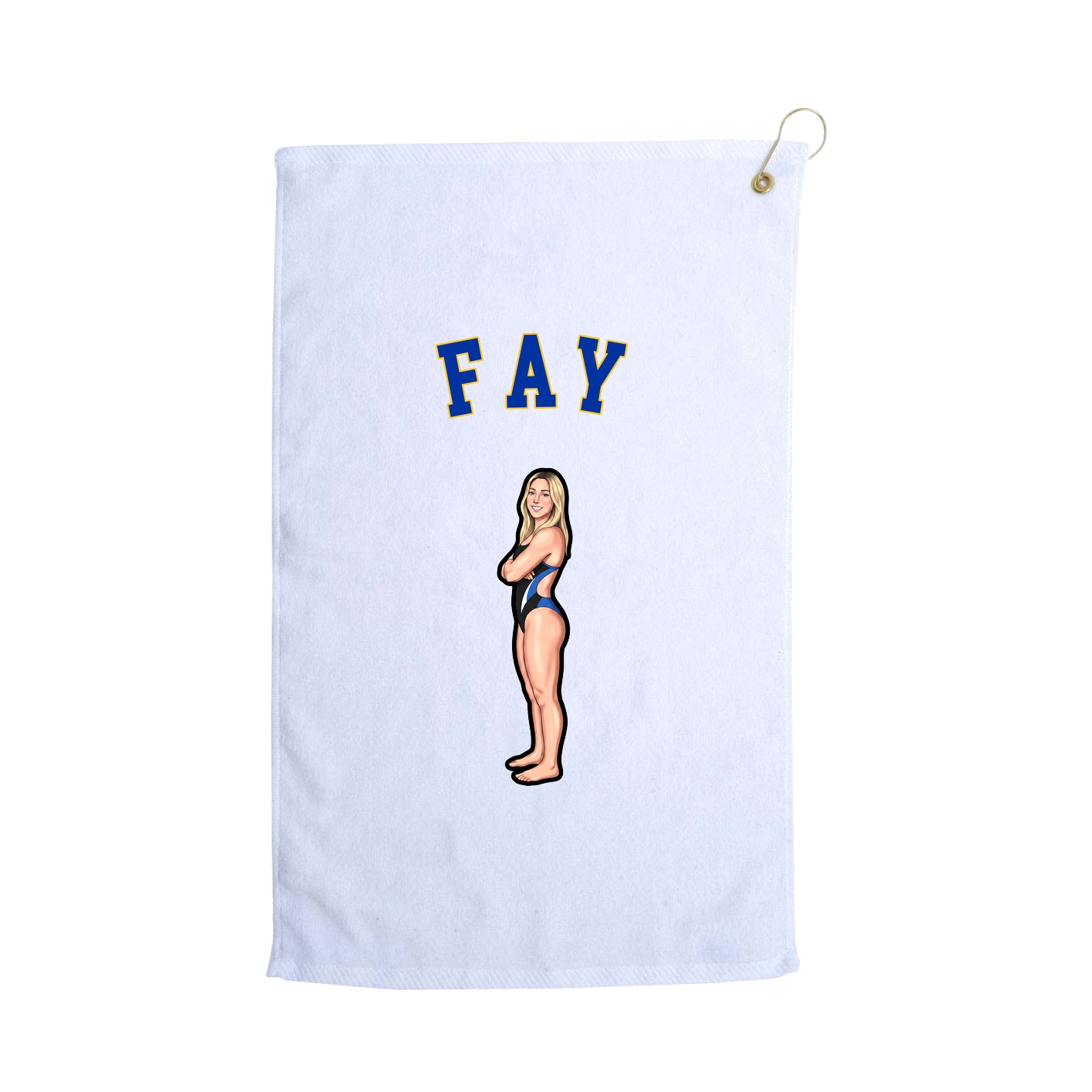 Golf Towel — Shirsey Arch in White